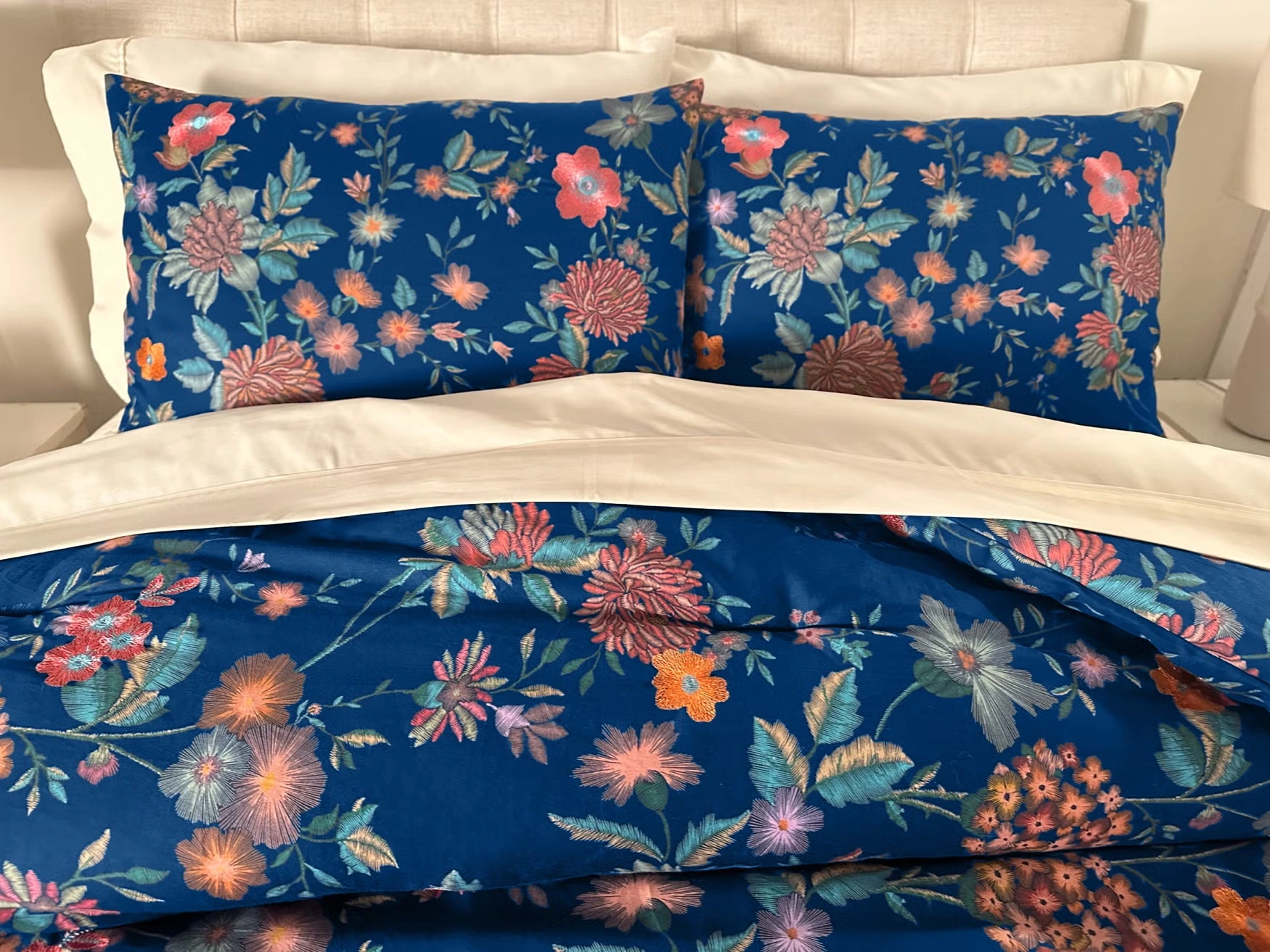 Embroidered Printed 3-Pc. Comforter Set 3 Embroidered Printed 3-Pc. Comforter Set