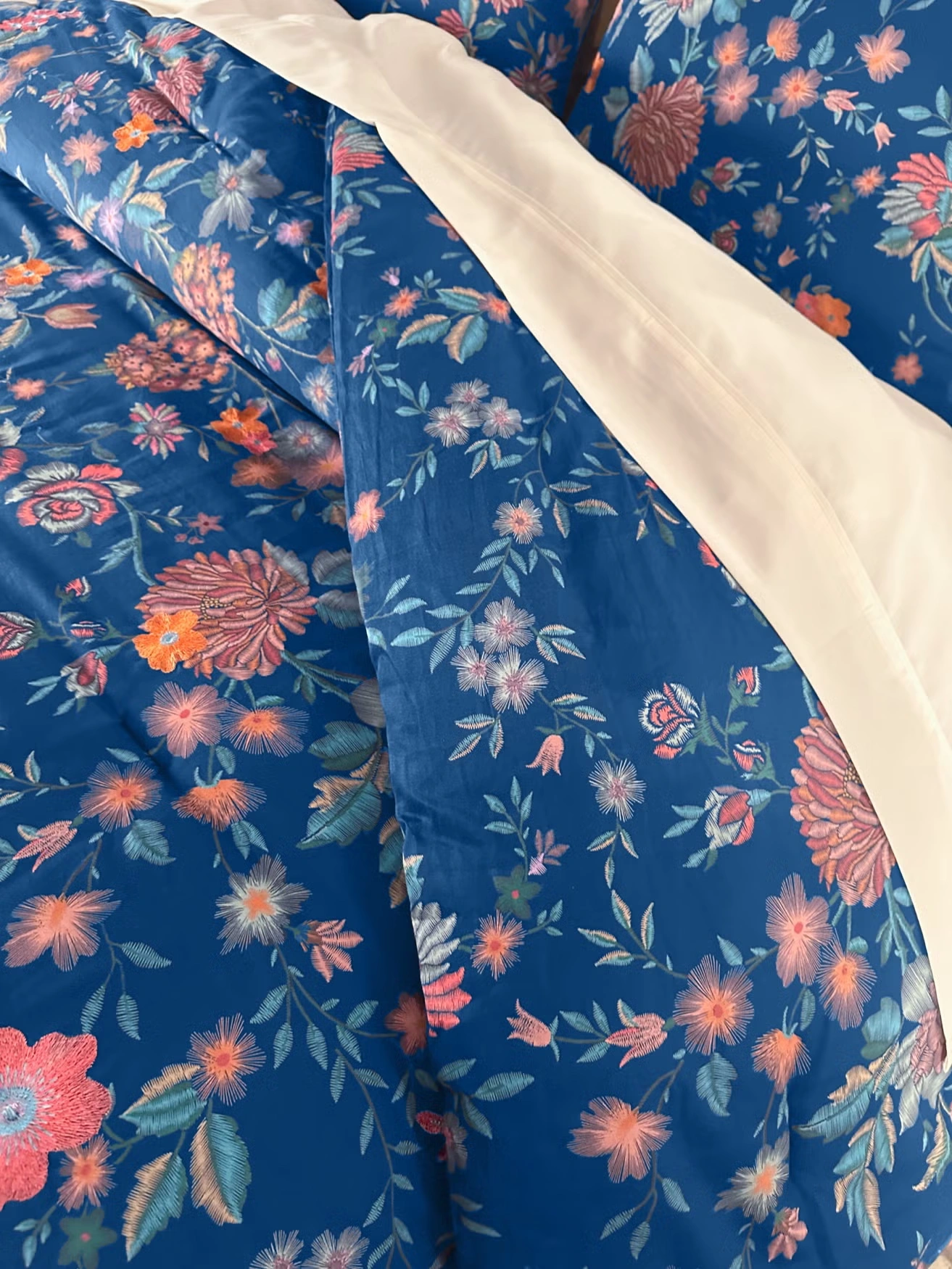 Embroidered Printed 3-Pc. Comforter Set 4 Embroidered Printed 3-Pc. Comforter Set