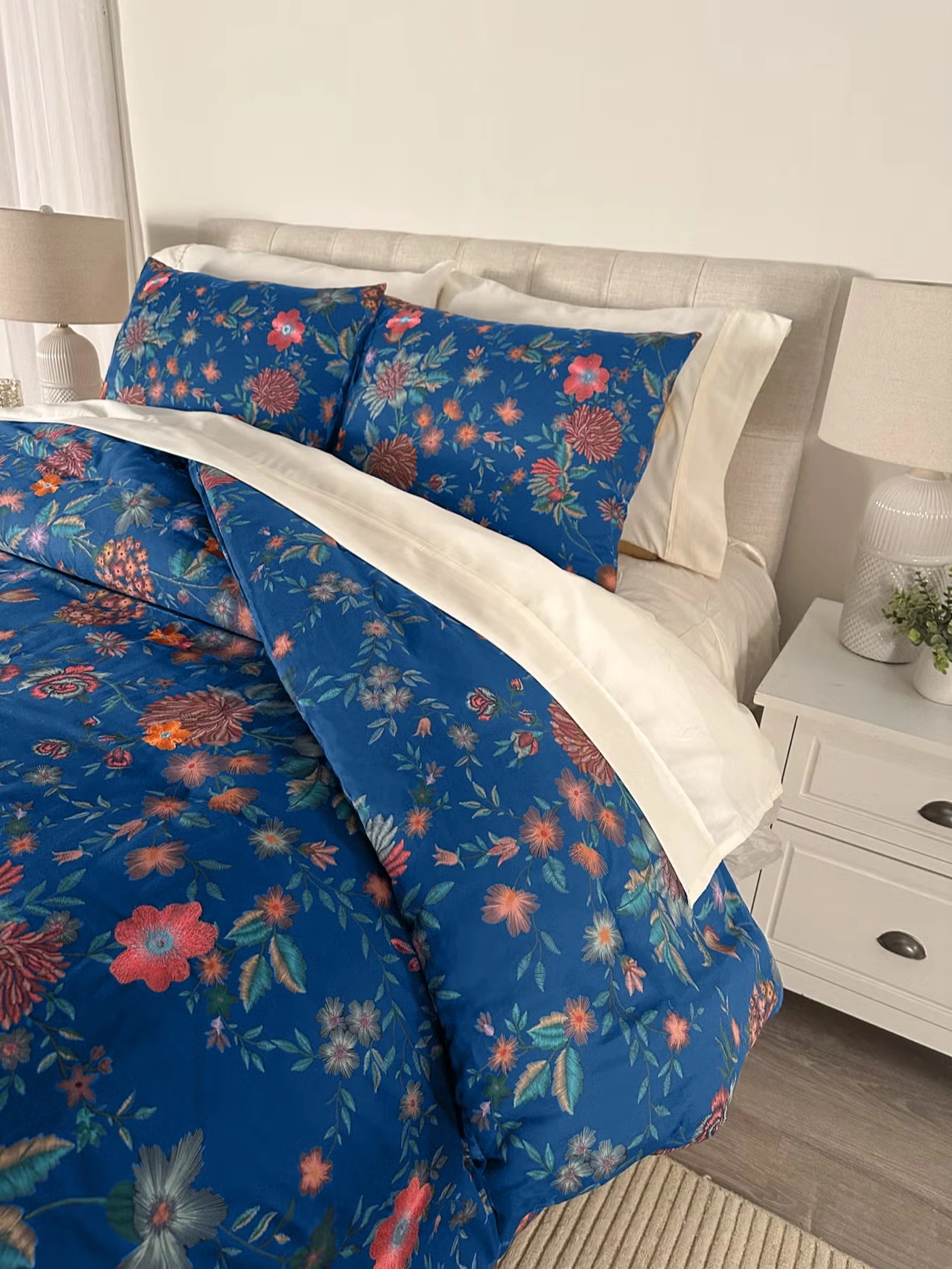 Embroidered Printed 3-Pc. Comforter Set 5 Embroidered Printed 3-Pc. Comforter Set