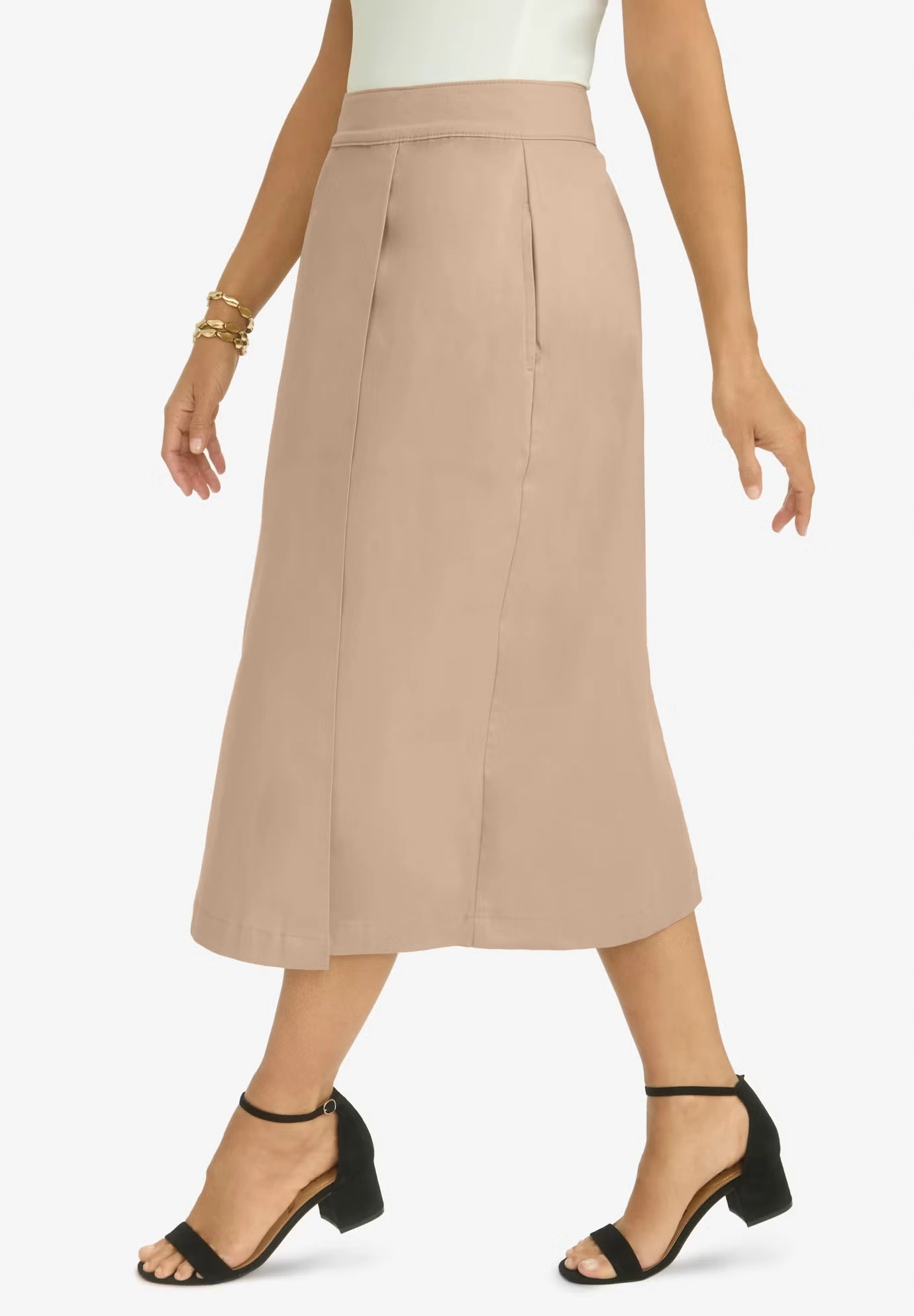 Chino Faux Wrap Skirt 3 Chino Faux Wrap Skirt