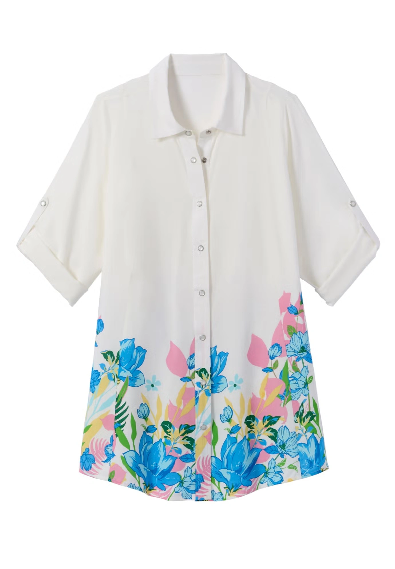 Snap Swing Pocket Tunic - Woman Within
