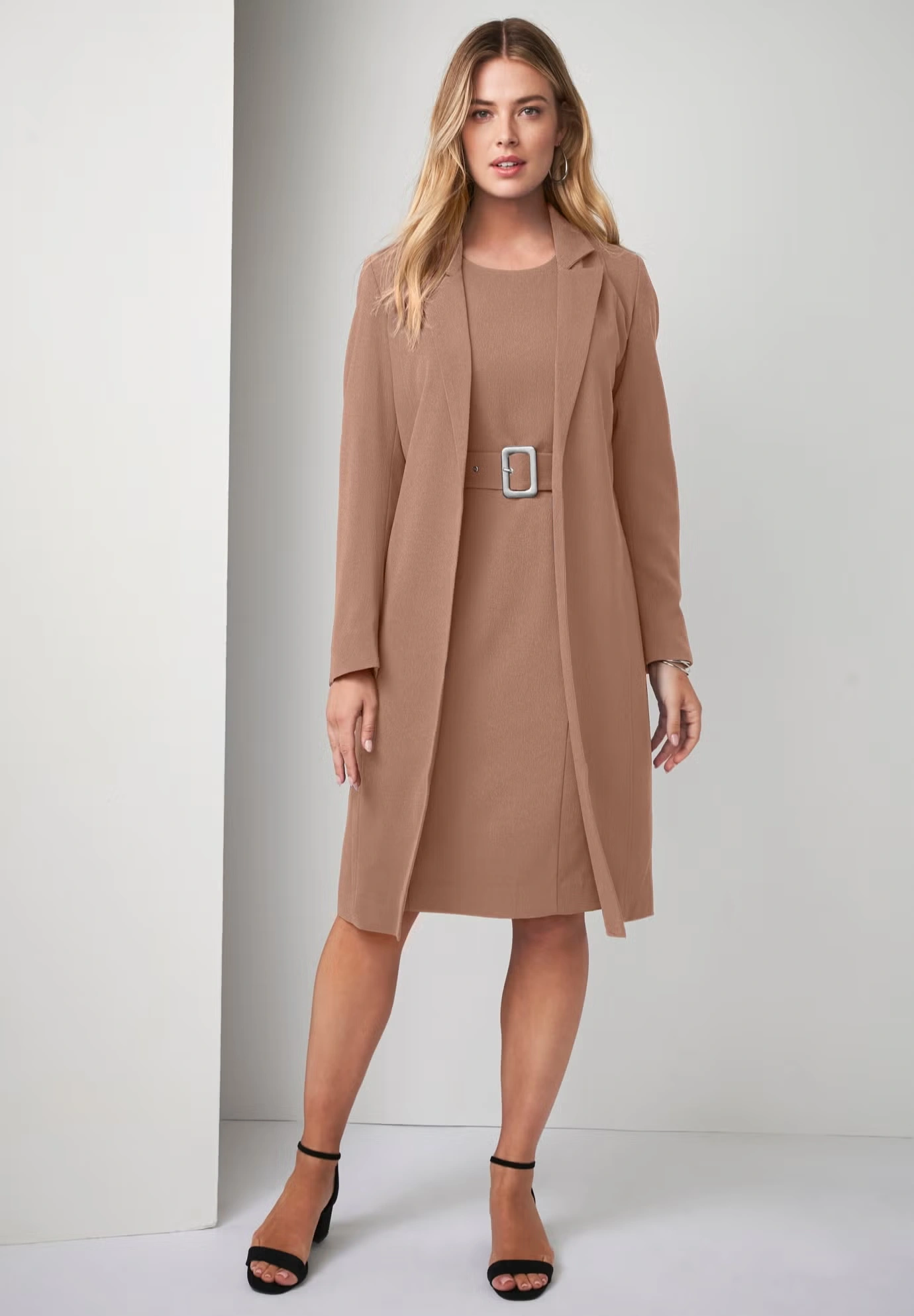 Belted Jacket Dress