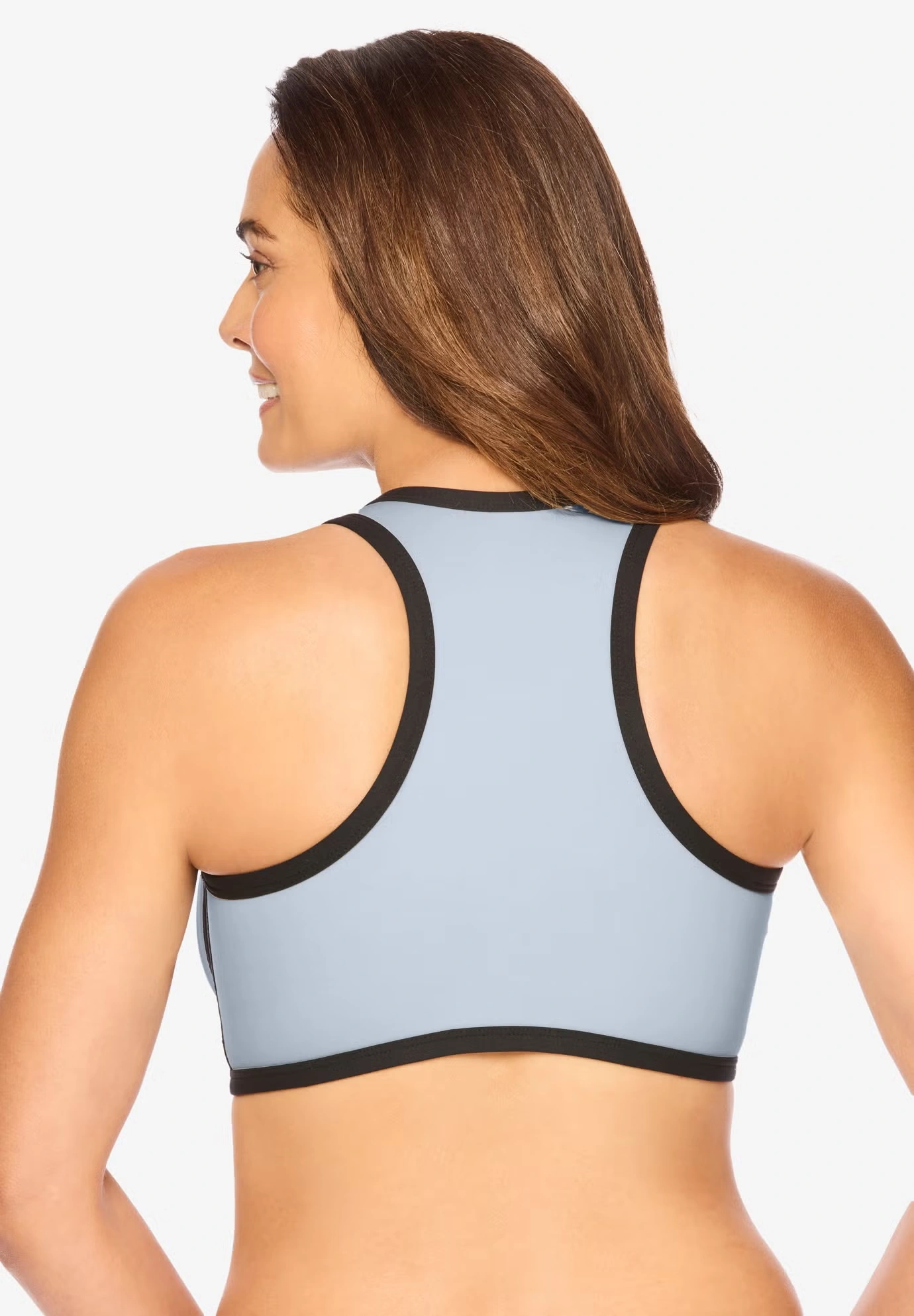 V-Neck Colorblock Sports Bra