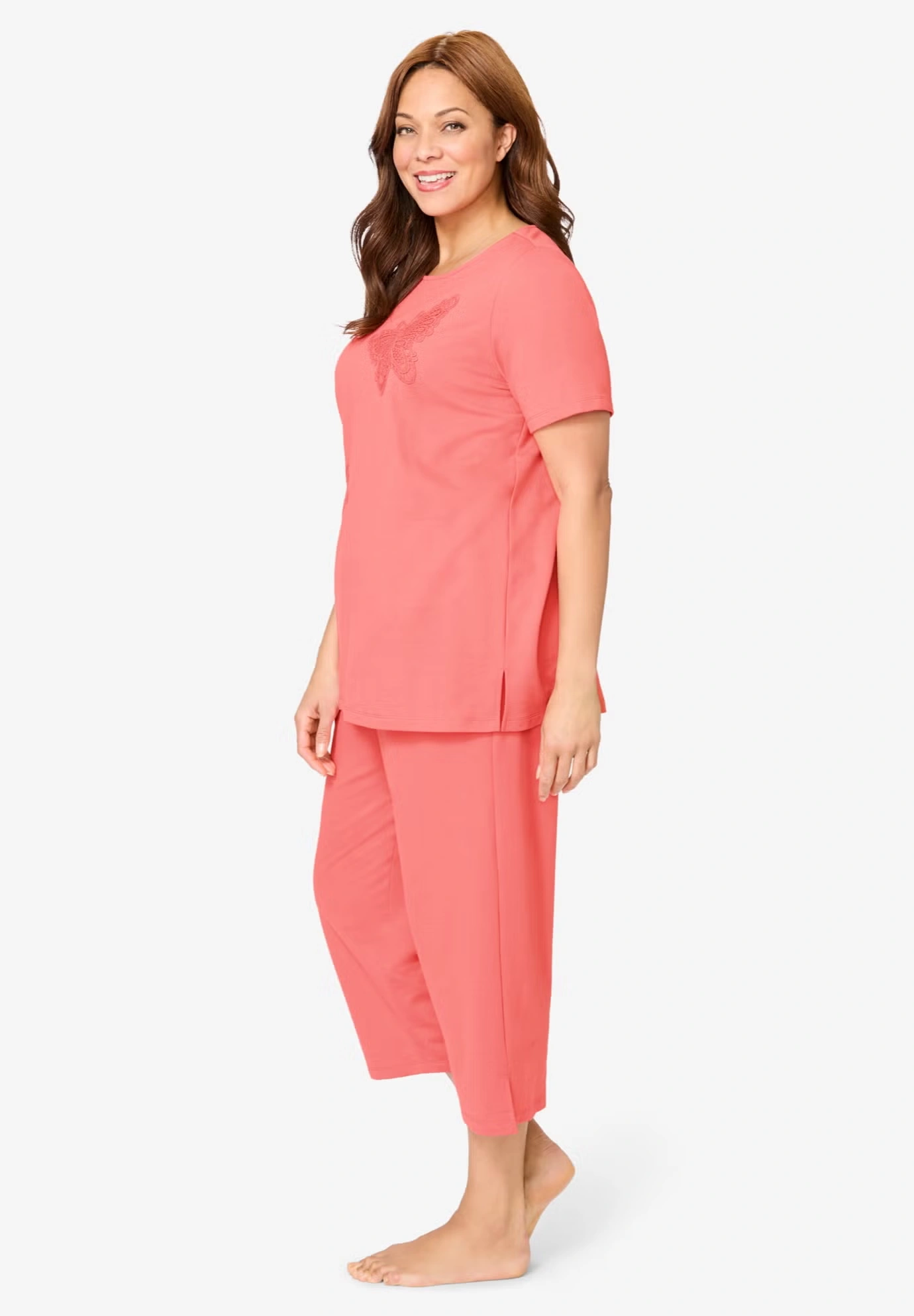 Dreams & Co® 2-Piece Applique Capri 3 Dreams & Co® 2-Piece Applique Capri