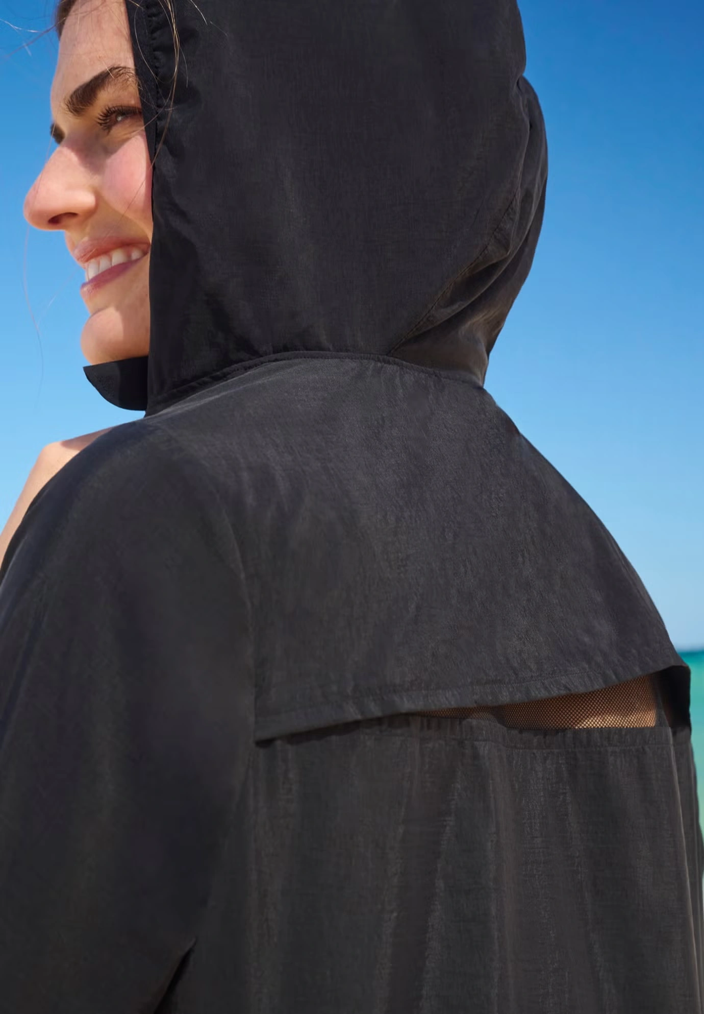 Hooded Taslon Cover Up 4 Hooded Taslon Cover Up