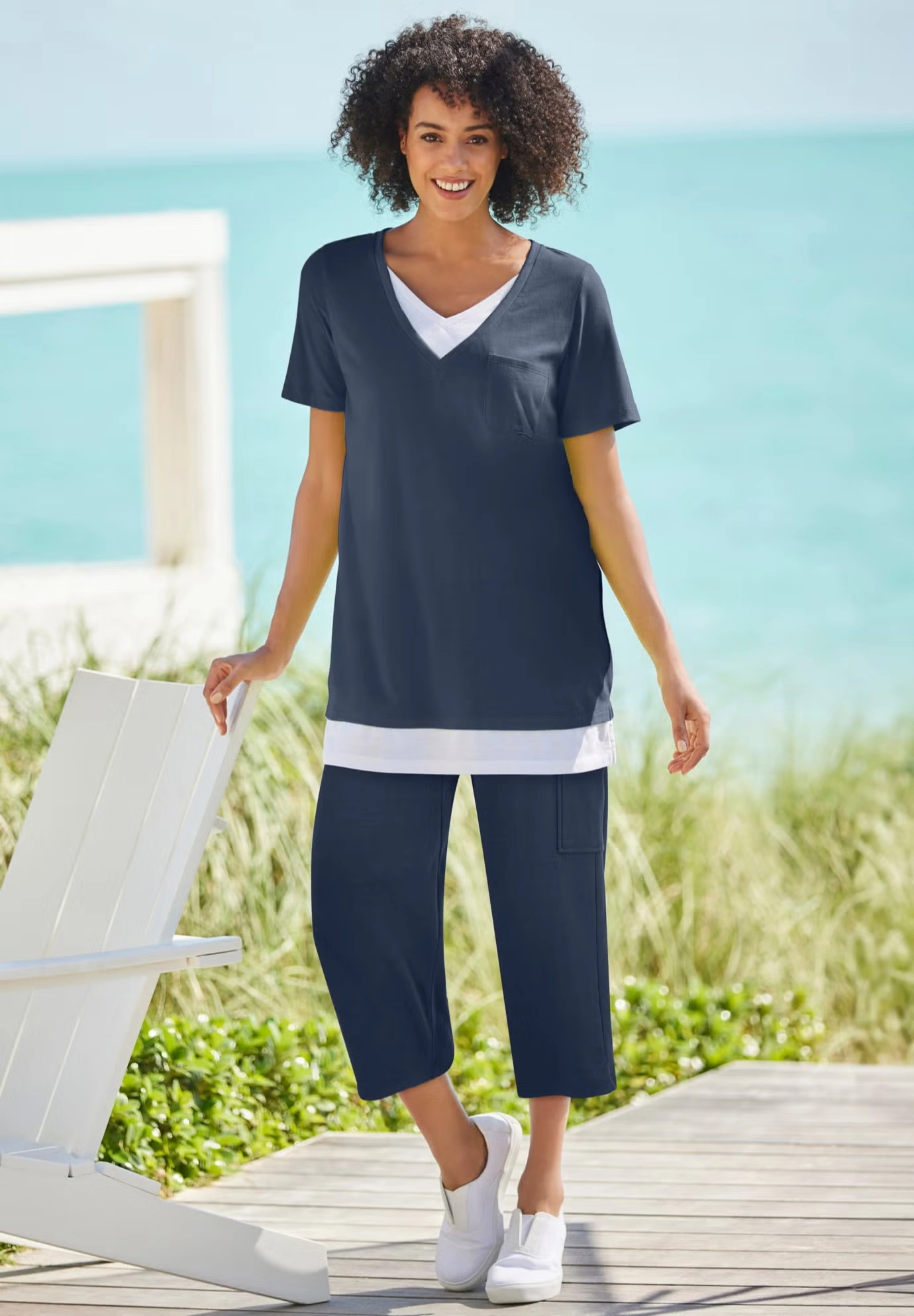 Knit Cargo Capri 4 Knit Cargo Capri