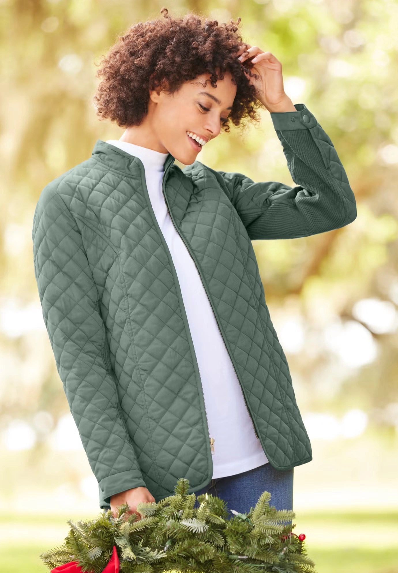 Zip-Front Quilted Jacket 3 Zip-Front Quilted Jacket