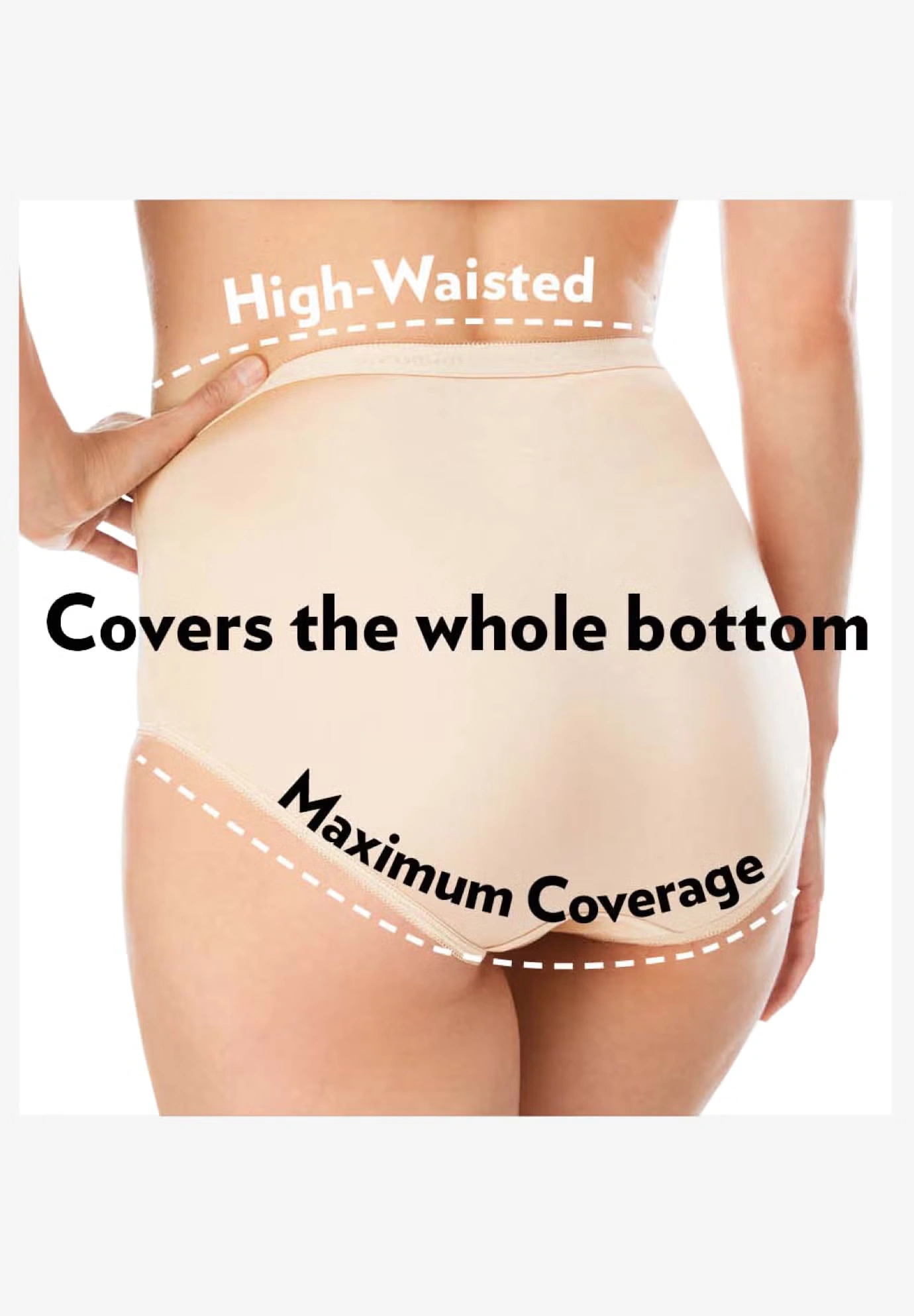 Cotton Spandex Incontinence Brief 2-Pack