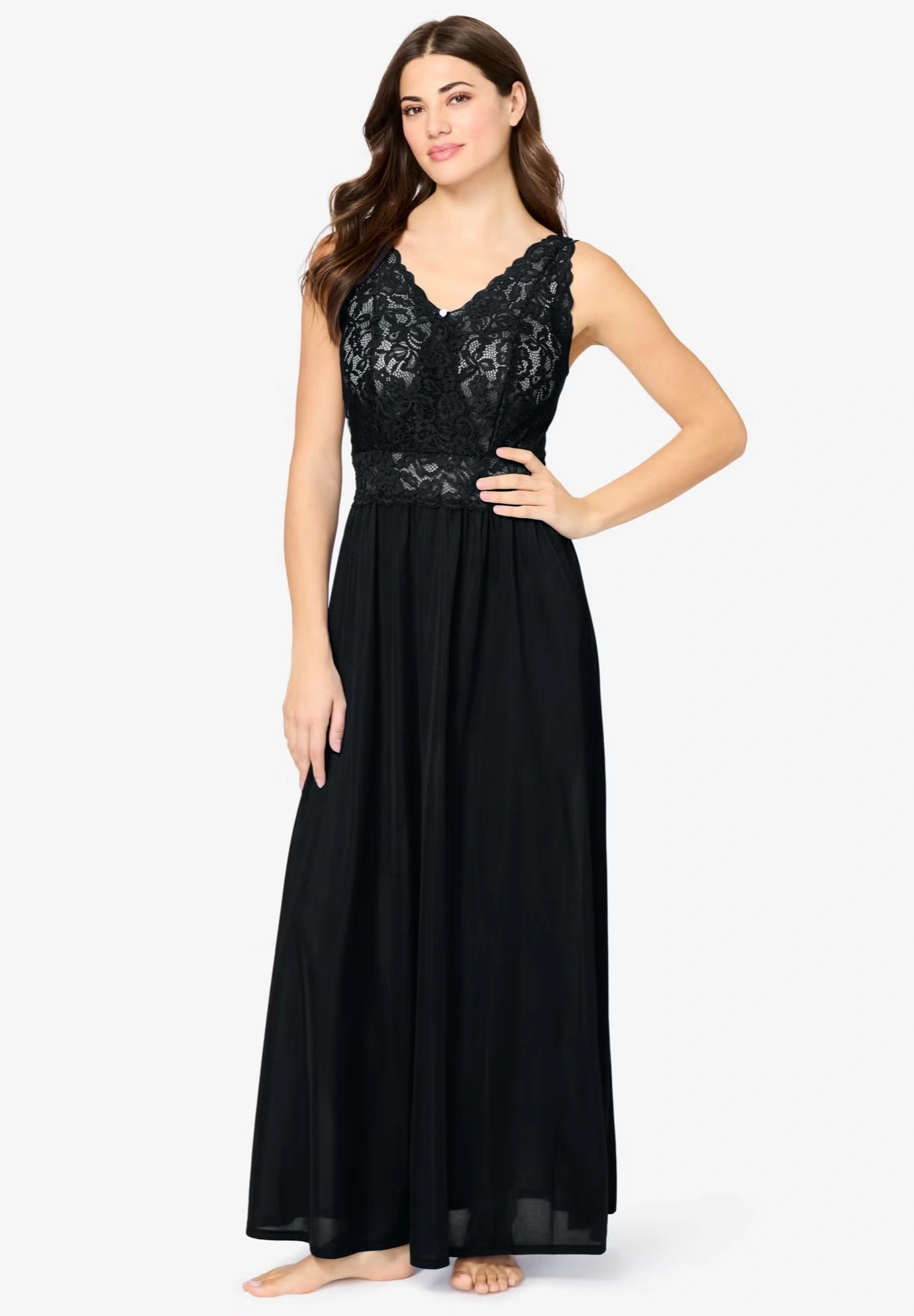 Amoureuse® Peignoir 2-Piece Tricot Gown & Robe 4 Amoureuse® Peignoir 2-Piece Tricot Gown & Robe