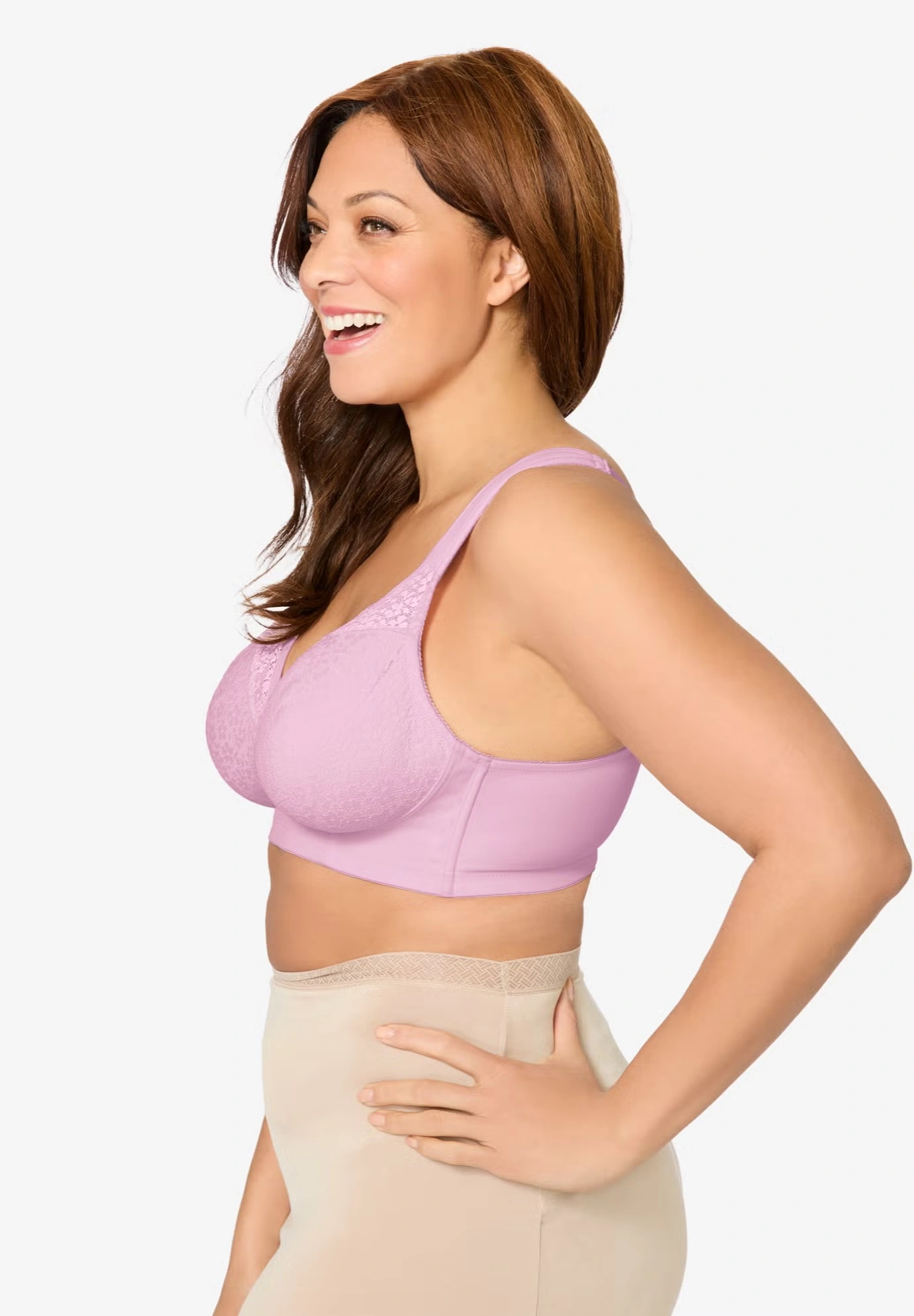 COMFORT CHOICE® Full Coverage Lace Overlay Bra 3 COMFORT CHOICE® Full Coverage Lace Overlay Bra