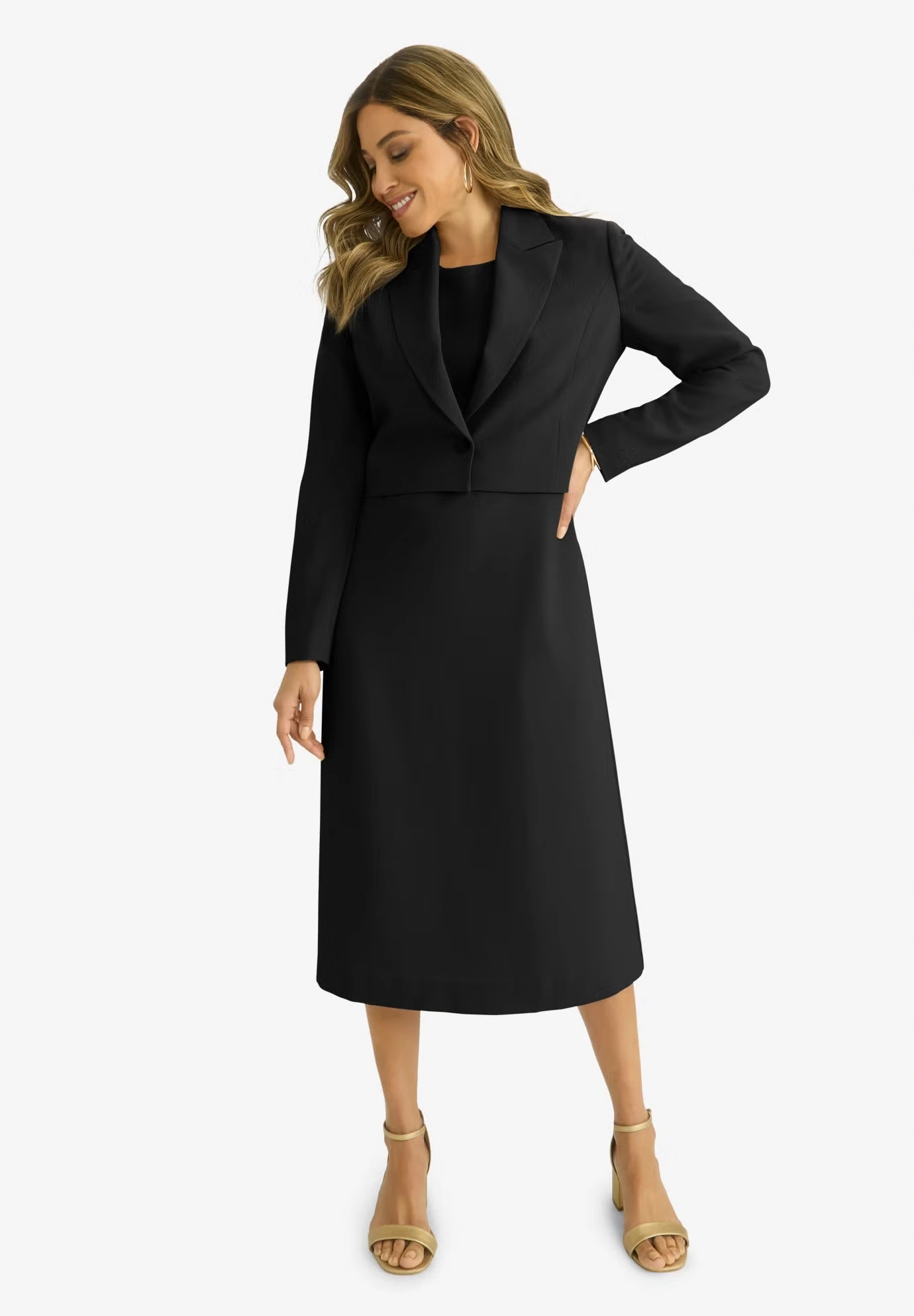 Cropped Jacket Dress