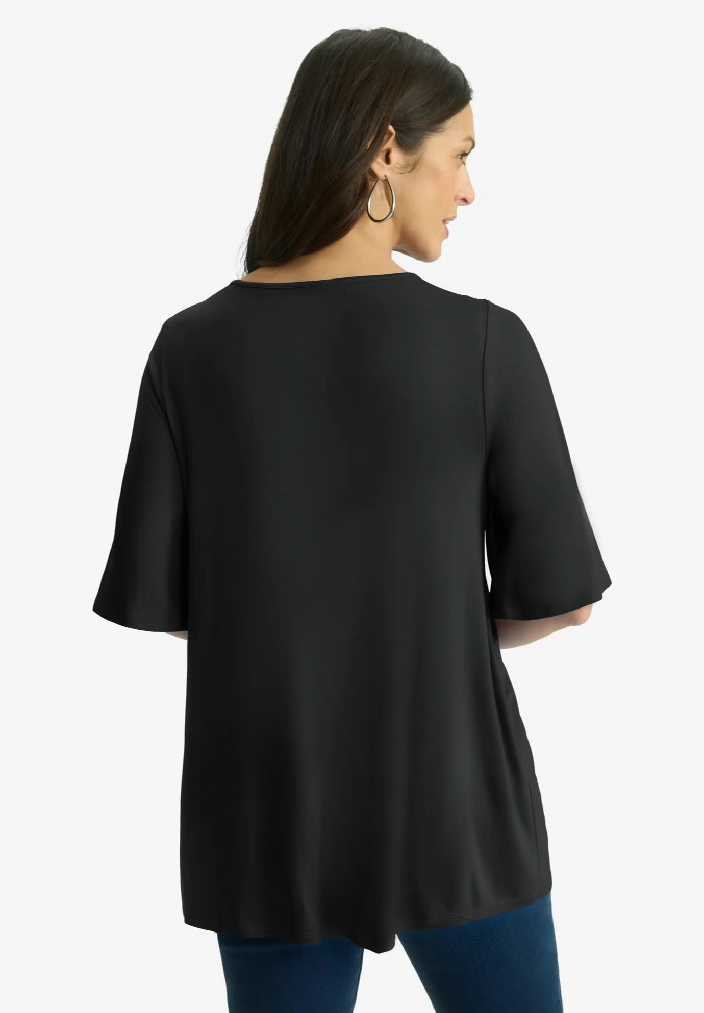 Asymmetrical Twist Neck Tunic