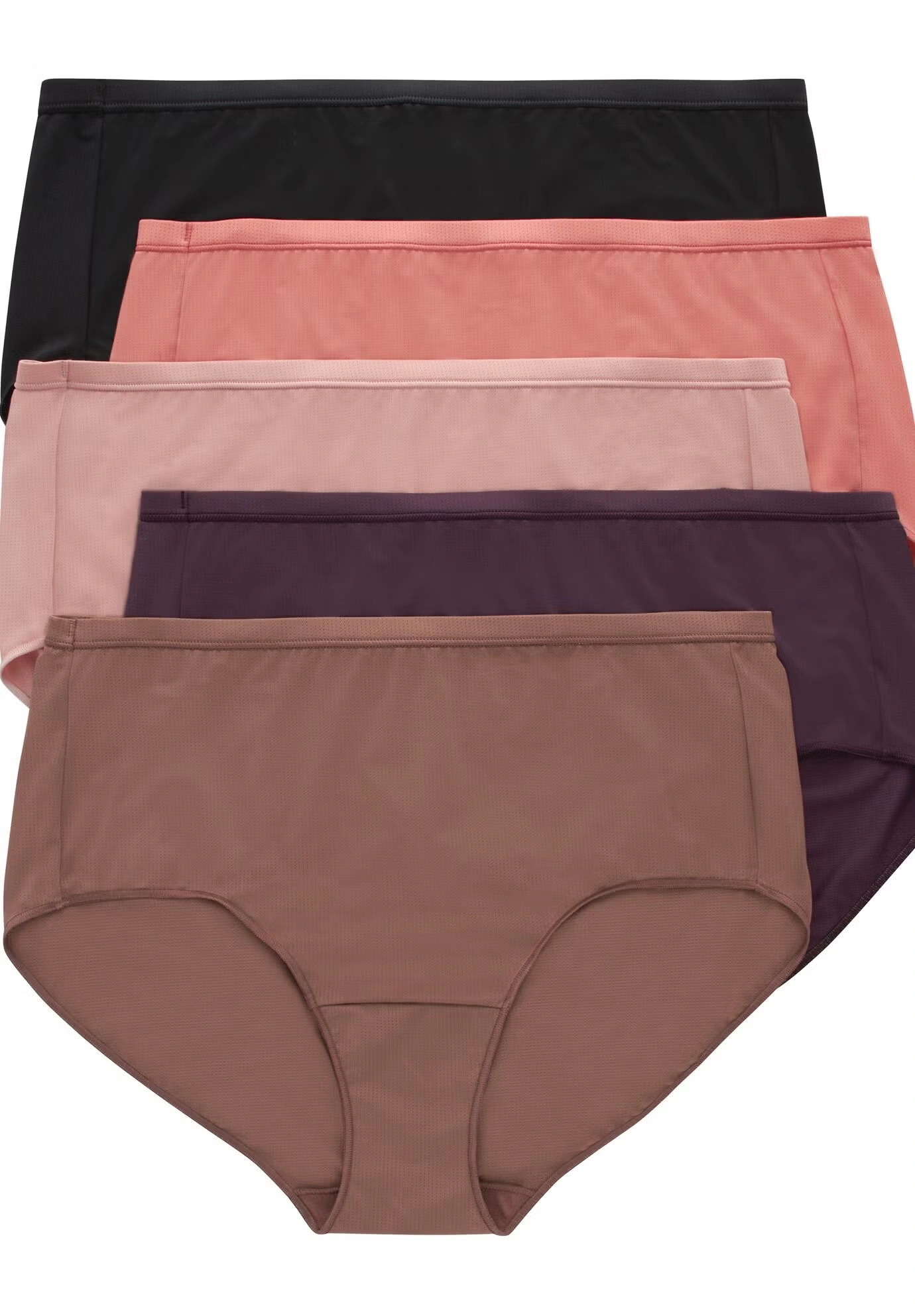 Women'S Breathable Mesh Brief Underwear, 5-Pack