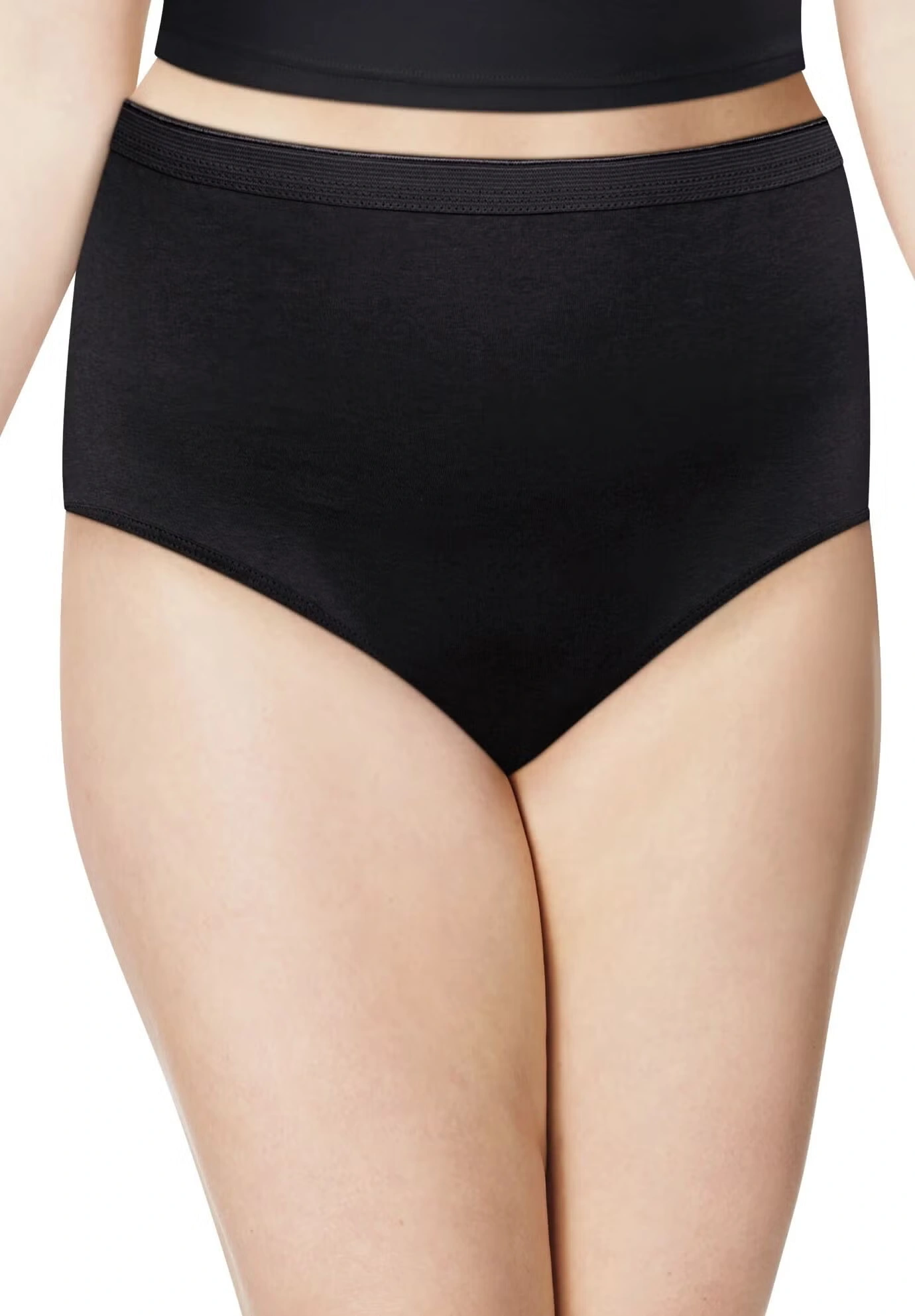 Women'S Cotton High Brief Underwear, 6-Pack