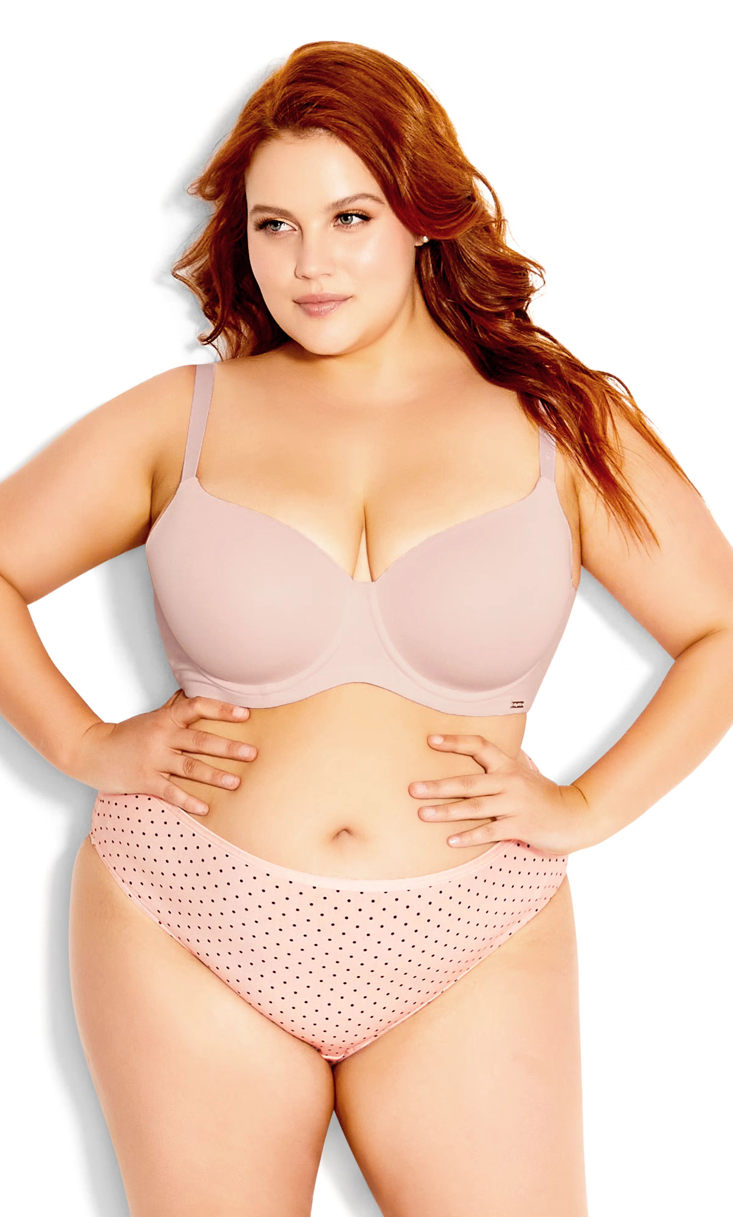 Smooth & Chic Cotton T-Shirt Bra - pink icing
