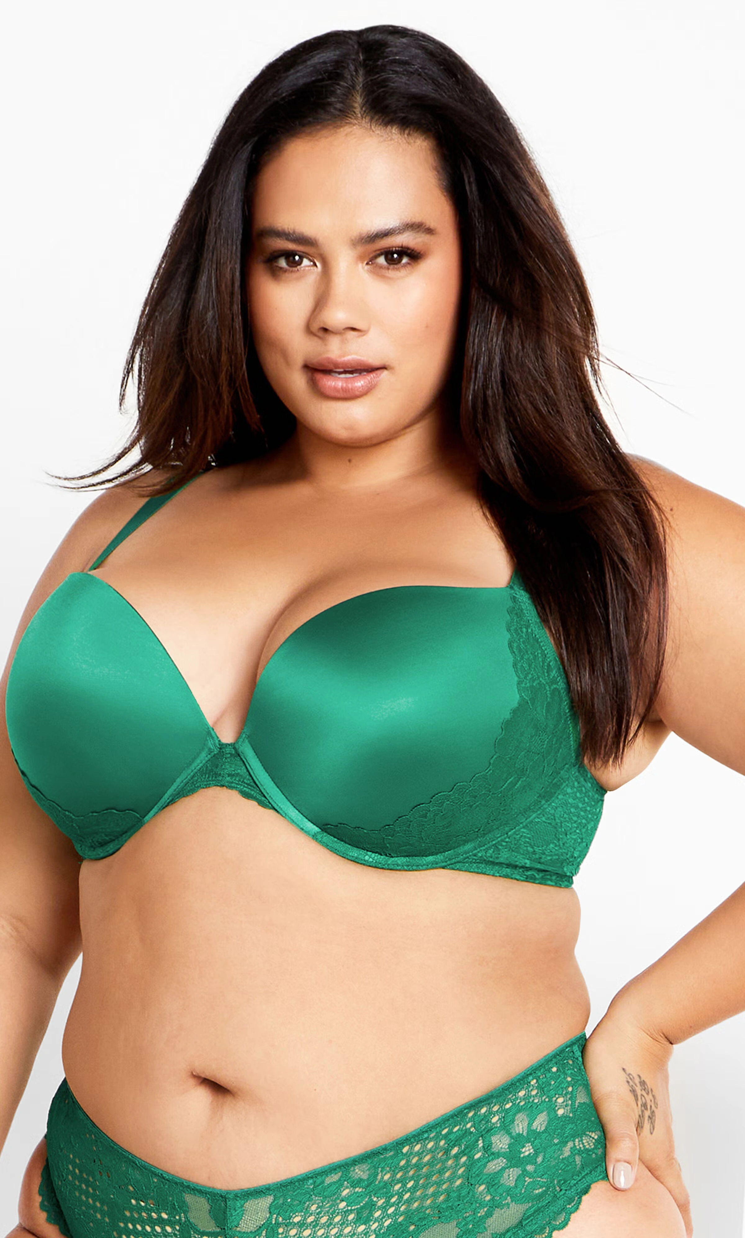 Allure Push Up Bra - kelly green