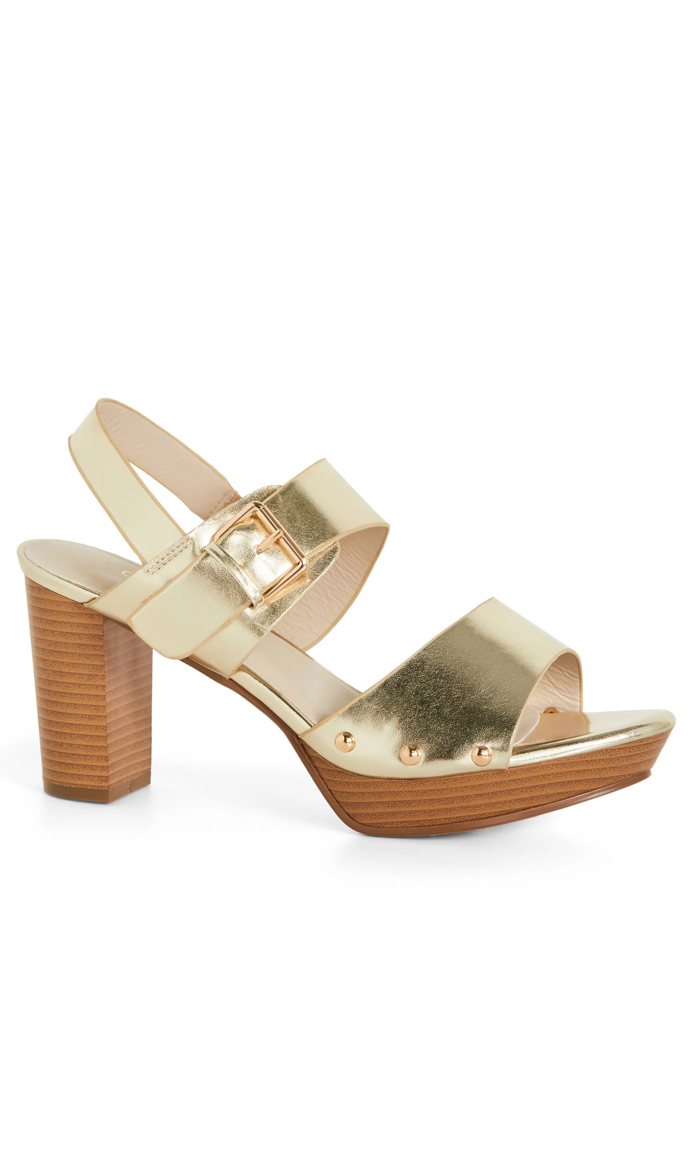 Izzy Platform Heel - gold