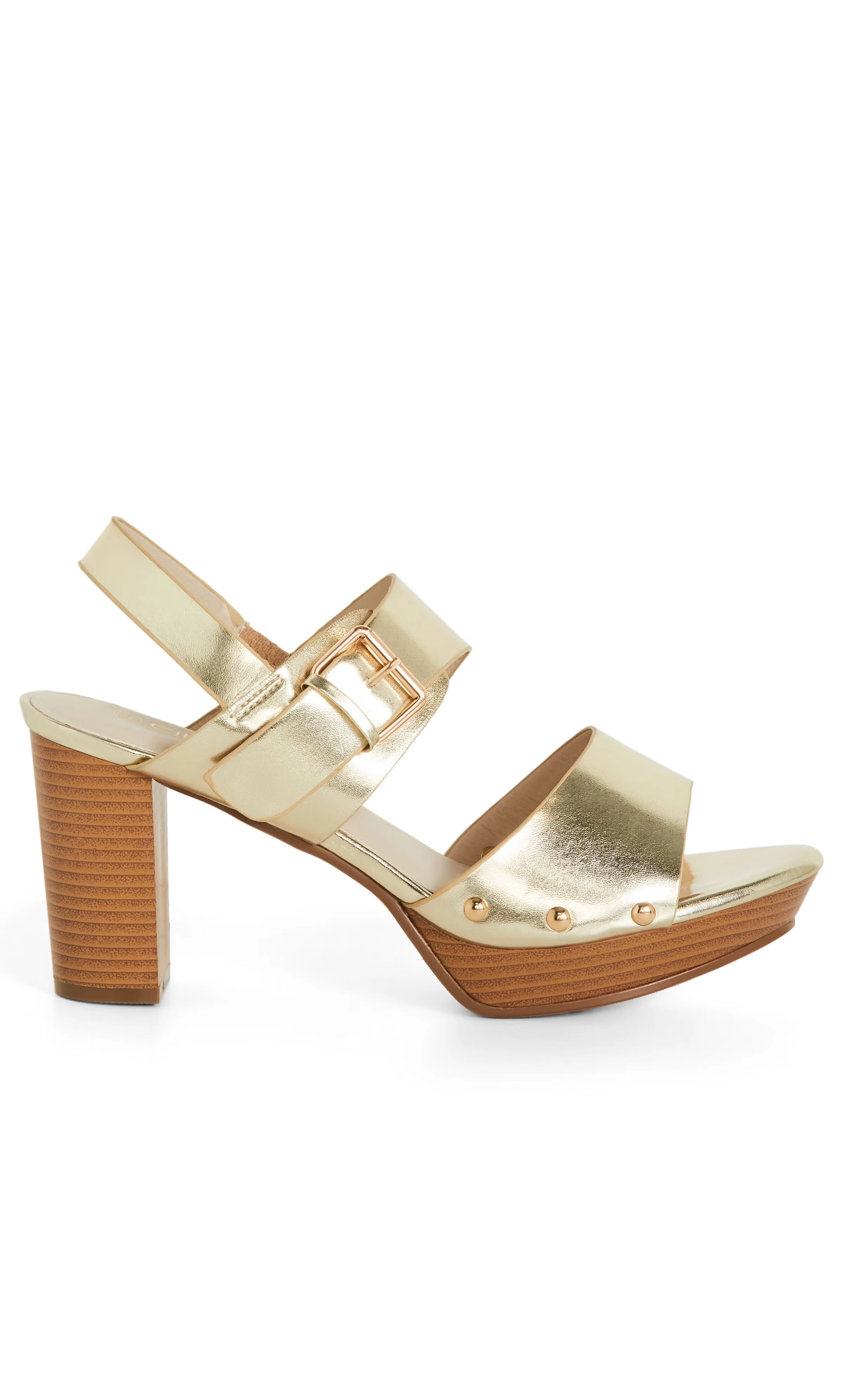 Izzy Platform Heel - gold