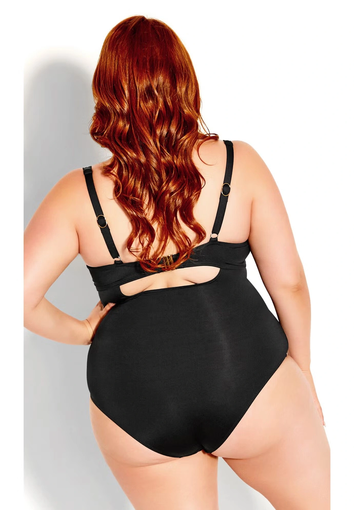 Azores Drape 1 Piece - black