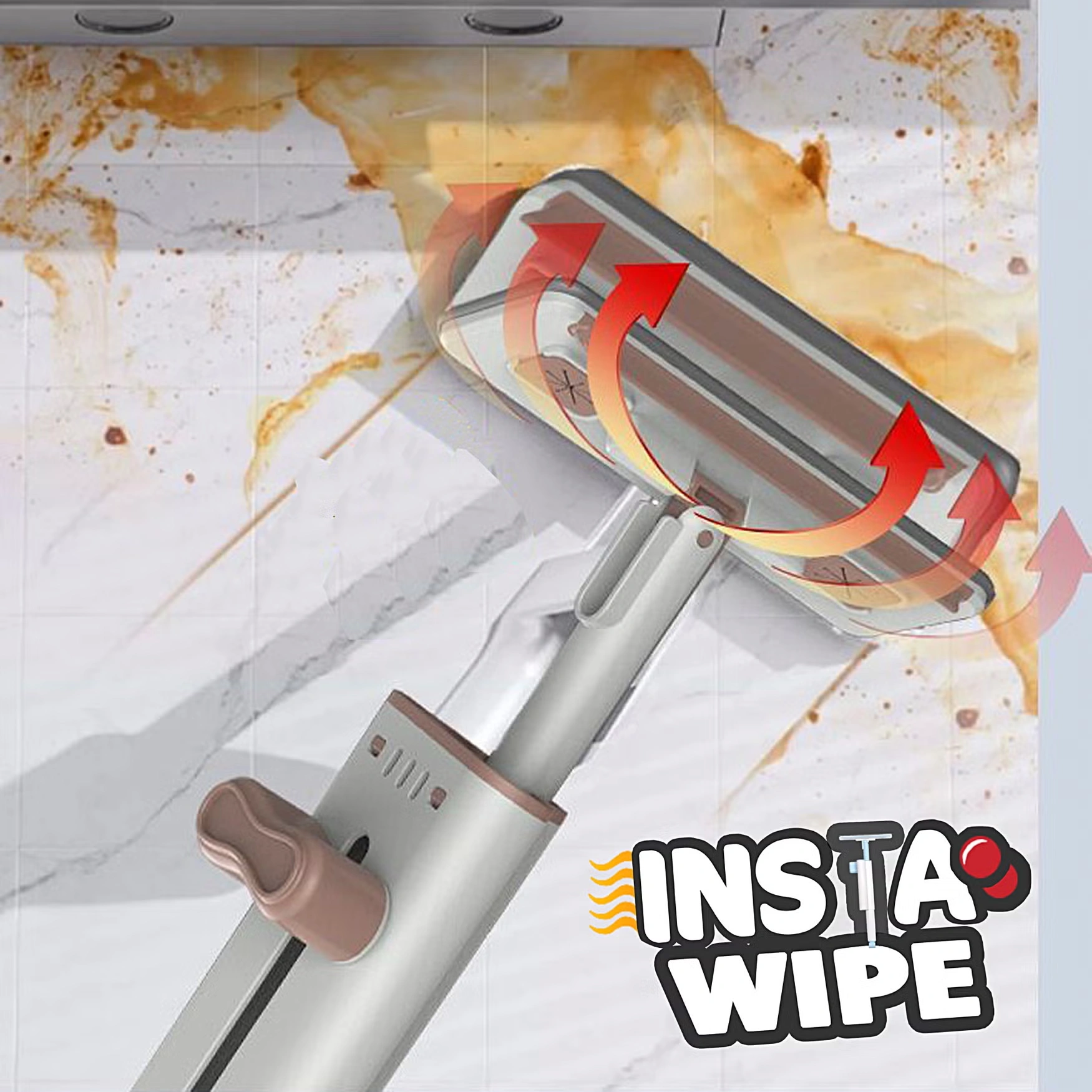 Insta Wipe Bucketless Mop - Woman Within