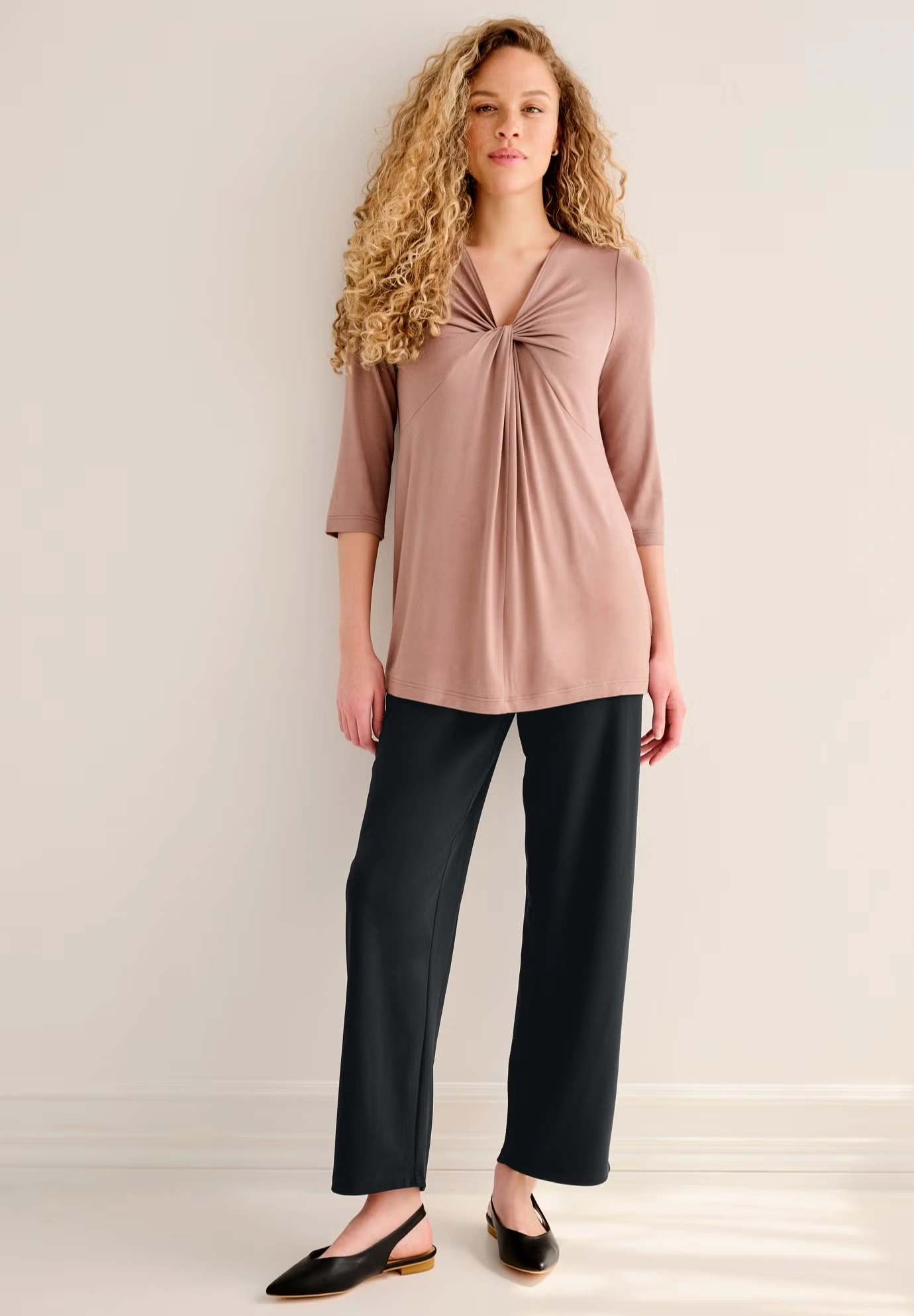 Pull On Relaxed Straight Leg Pant