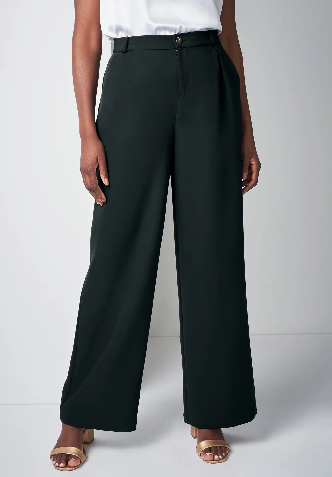 Bi-Stretch Wide Leg Pant