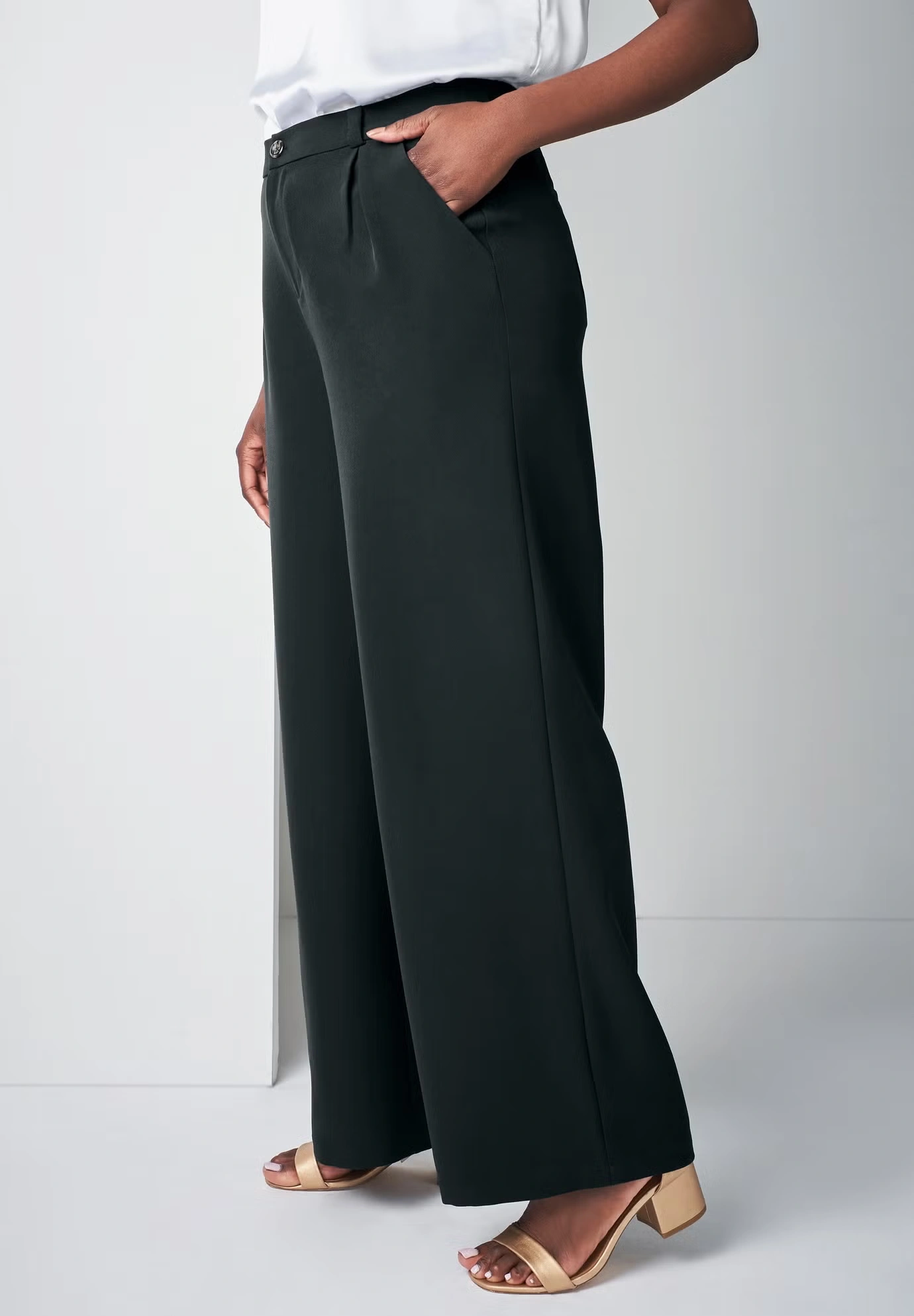 Bi-Stretch Wide Leg Pant