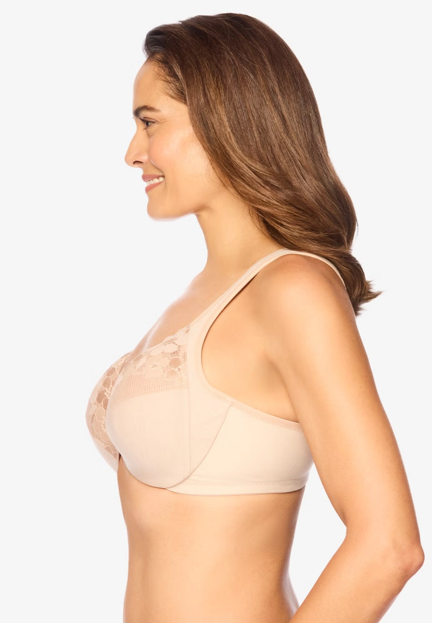 Glamorise&reg; Wonderwire&reg; Front-Close Cotton Underwire Bra 1241