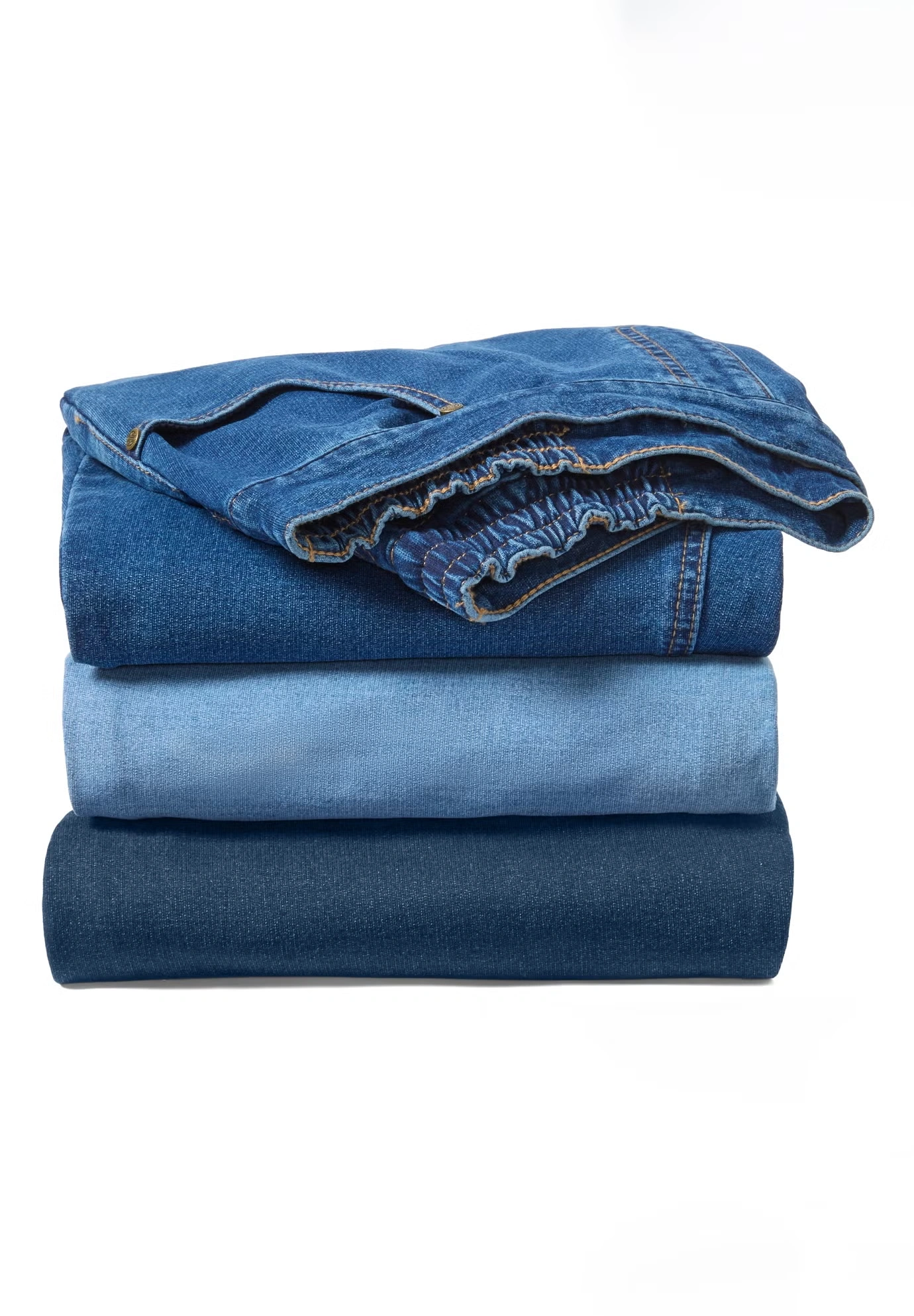 Bootcut Stretch-Knit Denim Five-Pocket Jeans