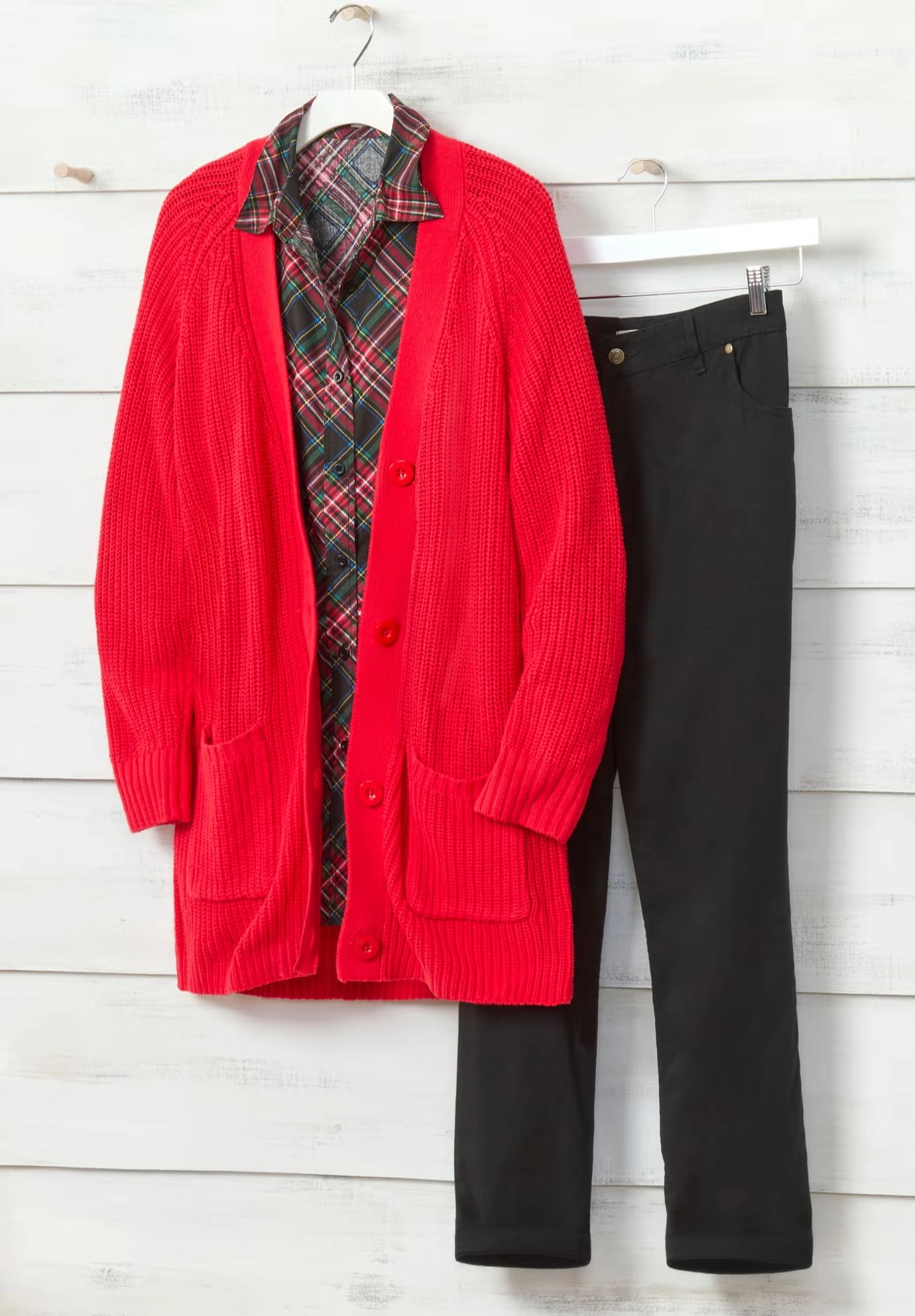 Button-Front Shaker Cardigan 9 Button-Front Shaker Cardigan