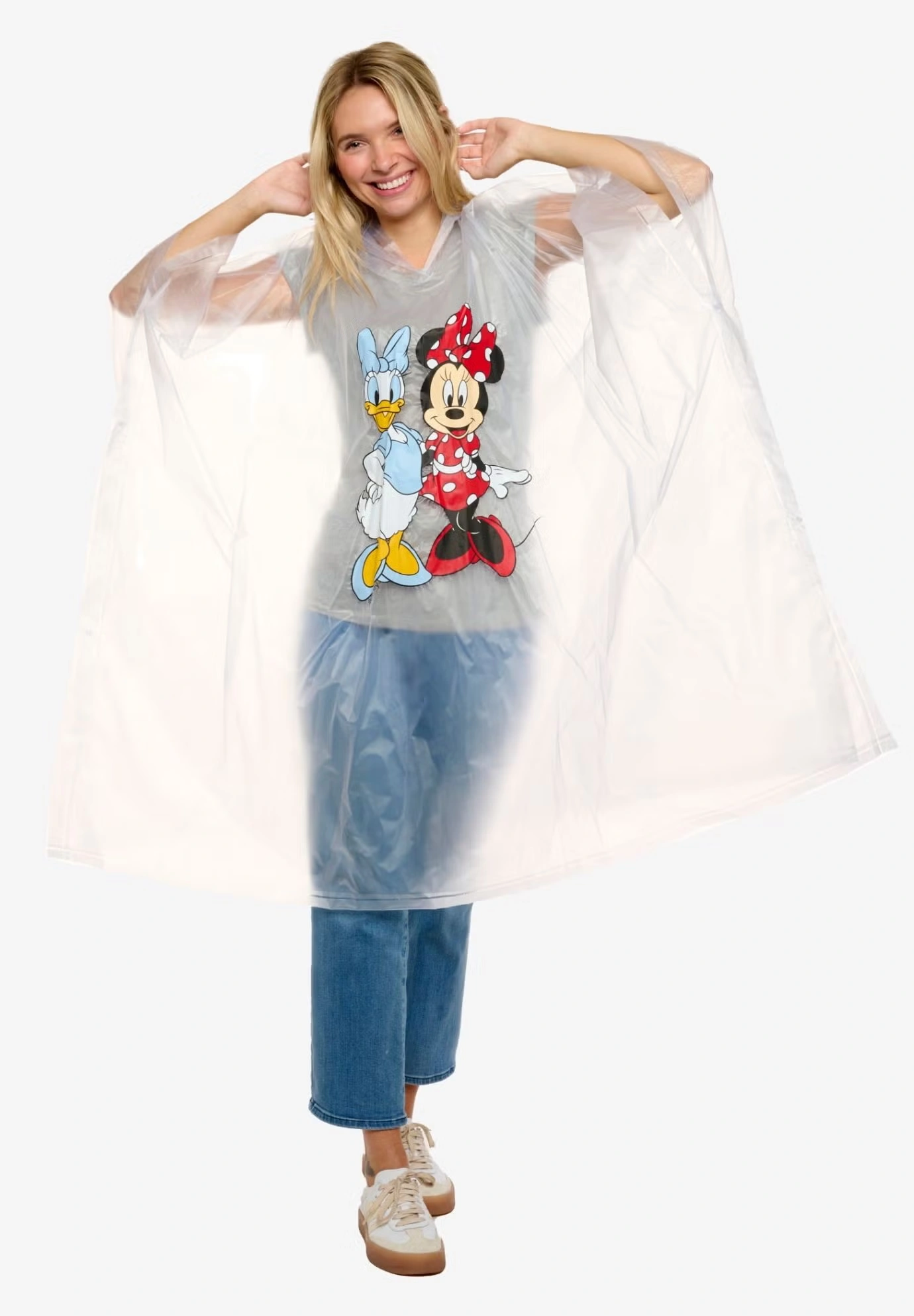 Womens Disney Minnie Mouse & Daisy Duck Rain Poncho 3 Womens Disney Minnie Mouse & Daisy Duck Rain Poncho