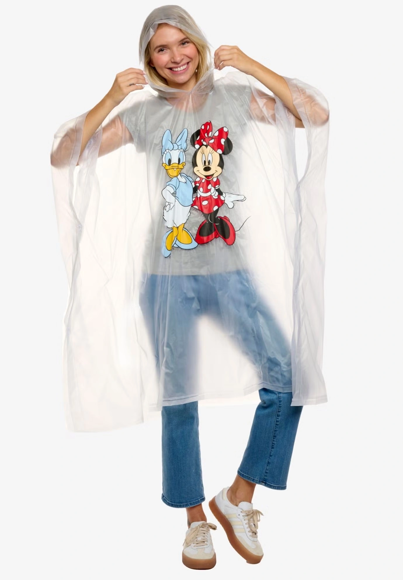 Womens Disney Minnie Mouse & Daisy Duck Rain Poncho 4 Womens Disney Minnie Mouse & Daisy Duck Rain Poncho