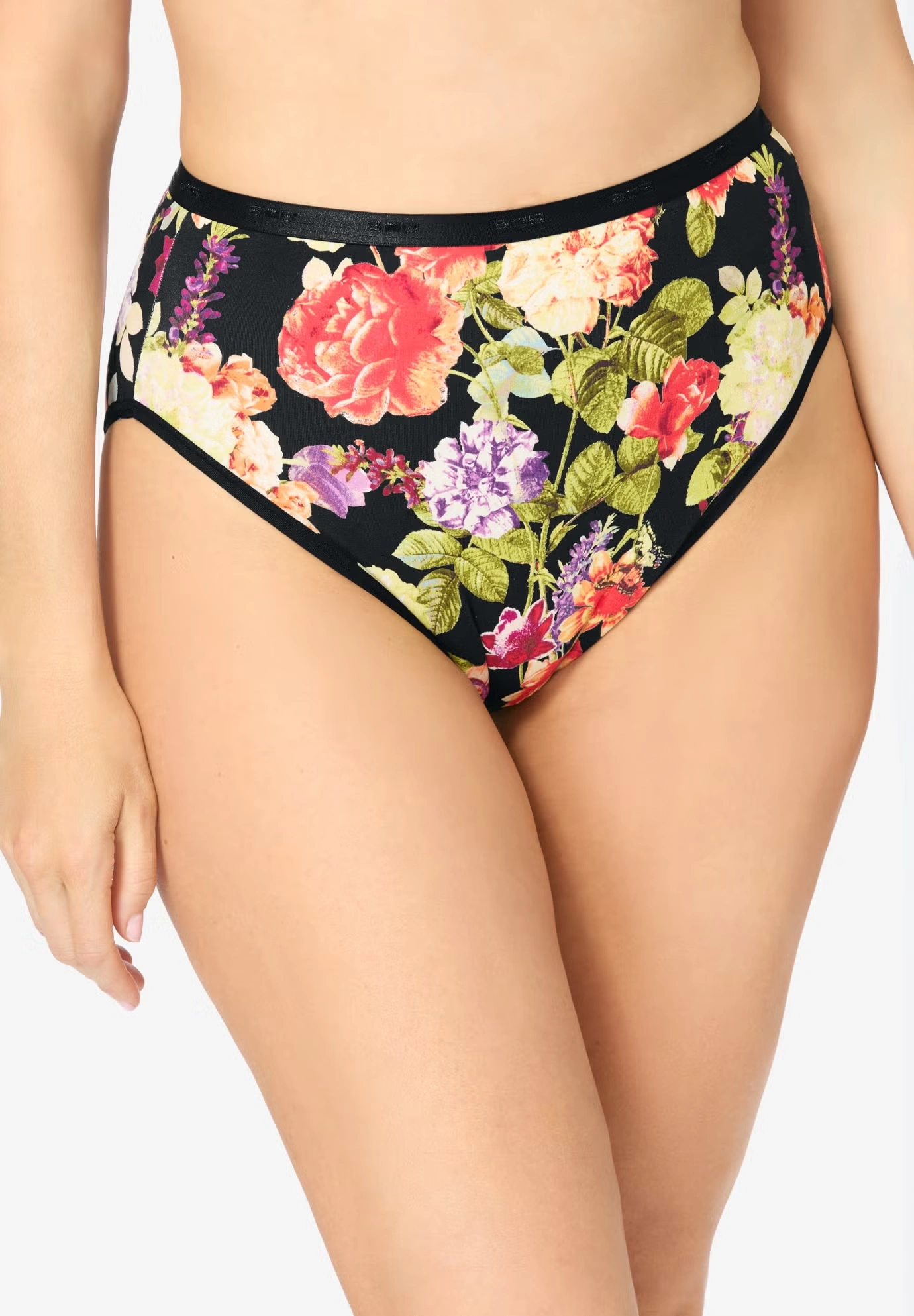 Hi-Cut Cotton/Spandex Panty 3-Pack 4 Hi-Cut Cotton/Spandex Panty 3-Pack