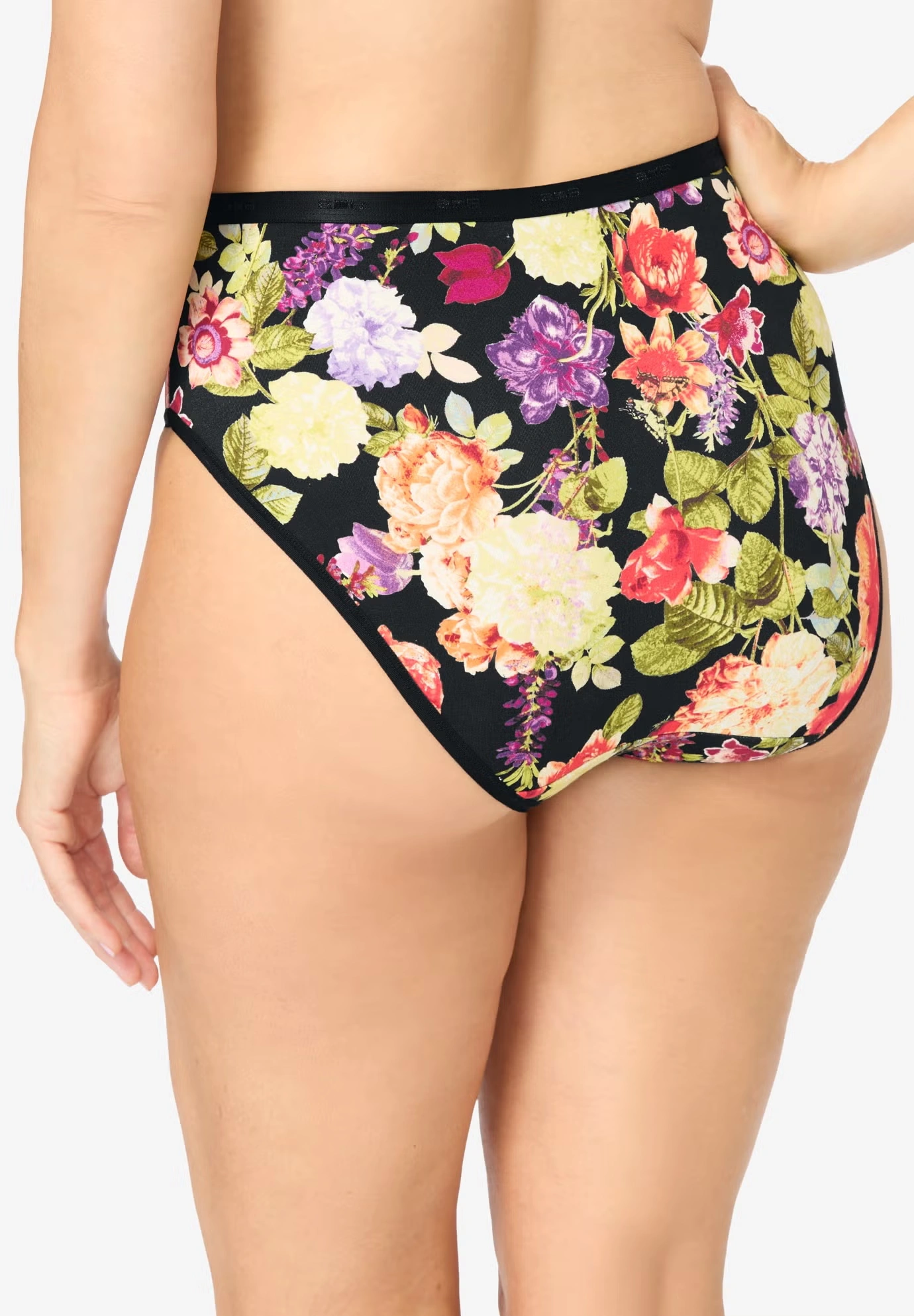 Hi-Cut Cotton/Spandex Panty 3-Pack 5 Hi-Cut Cotton/Spandex Panty 3-Pack