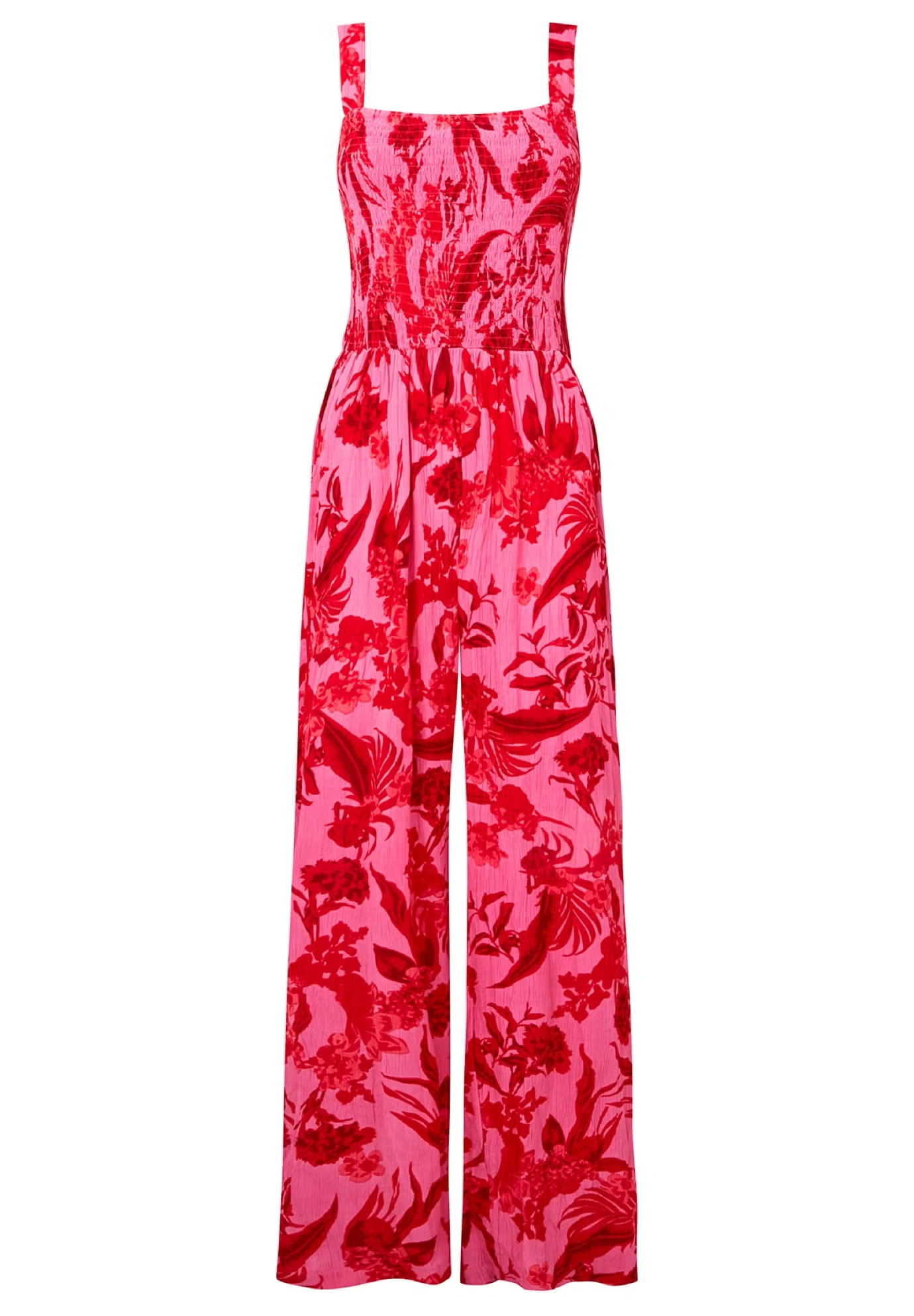 Smocked Crinkle Jumpsuit 3 Smocked Crinkle Jumpsuit