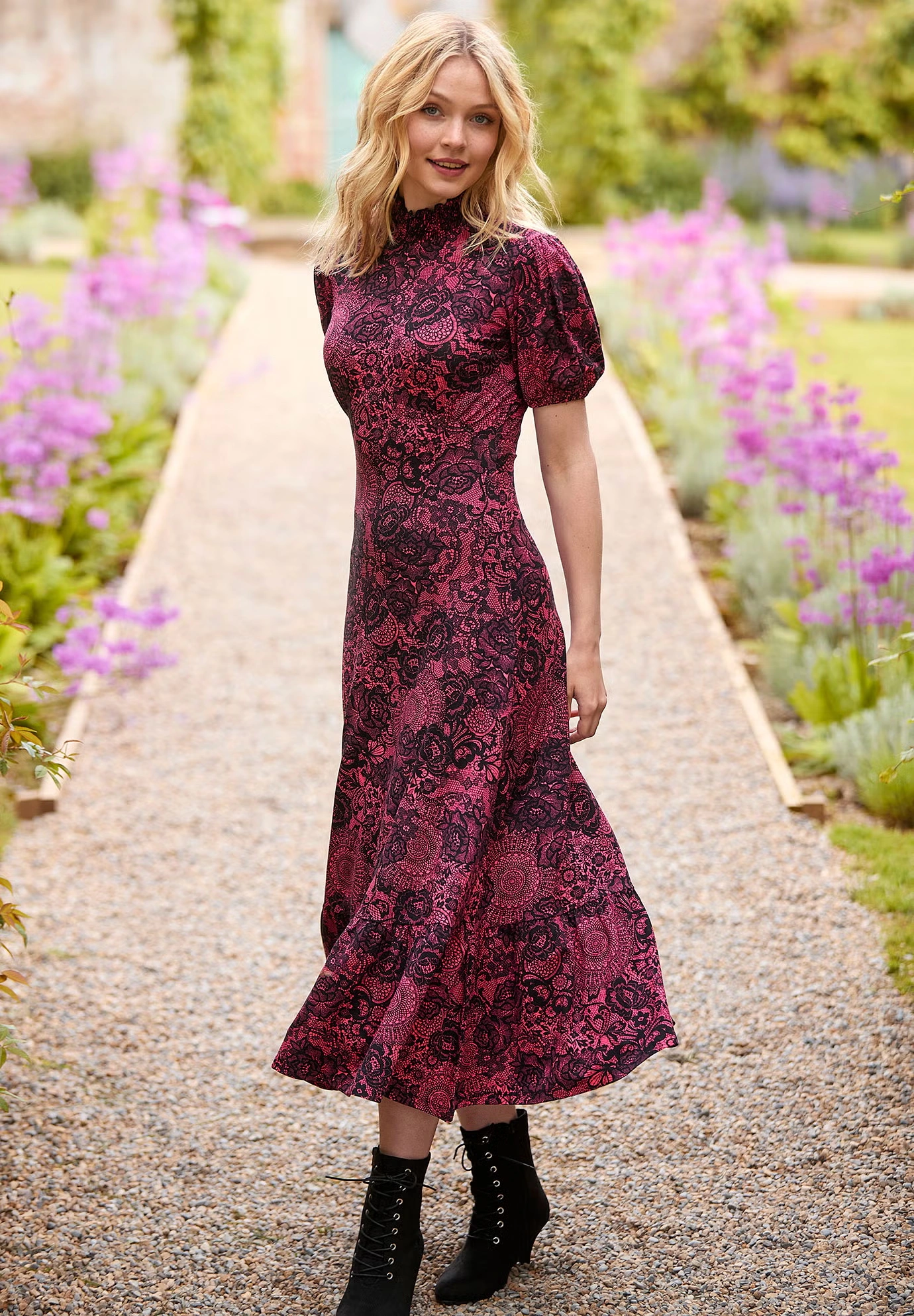 Stretch Knit Mockneck Midi Dress 3 Stretch Knit Mockneck Midi Dress