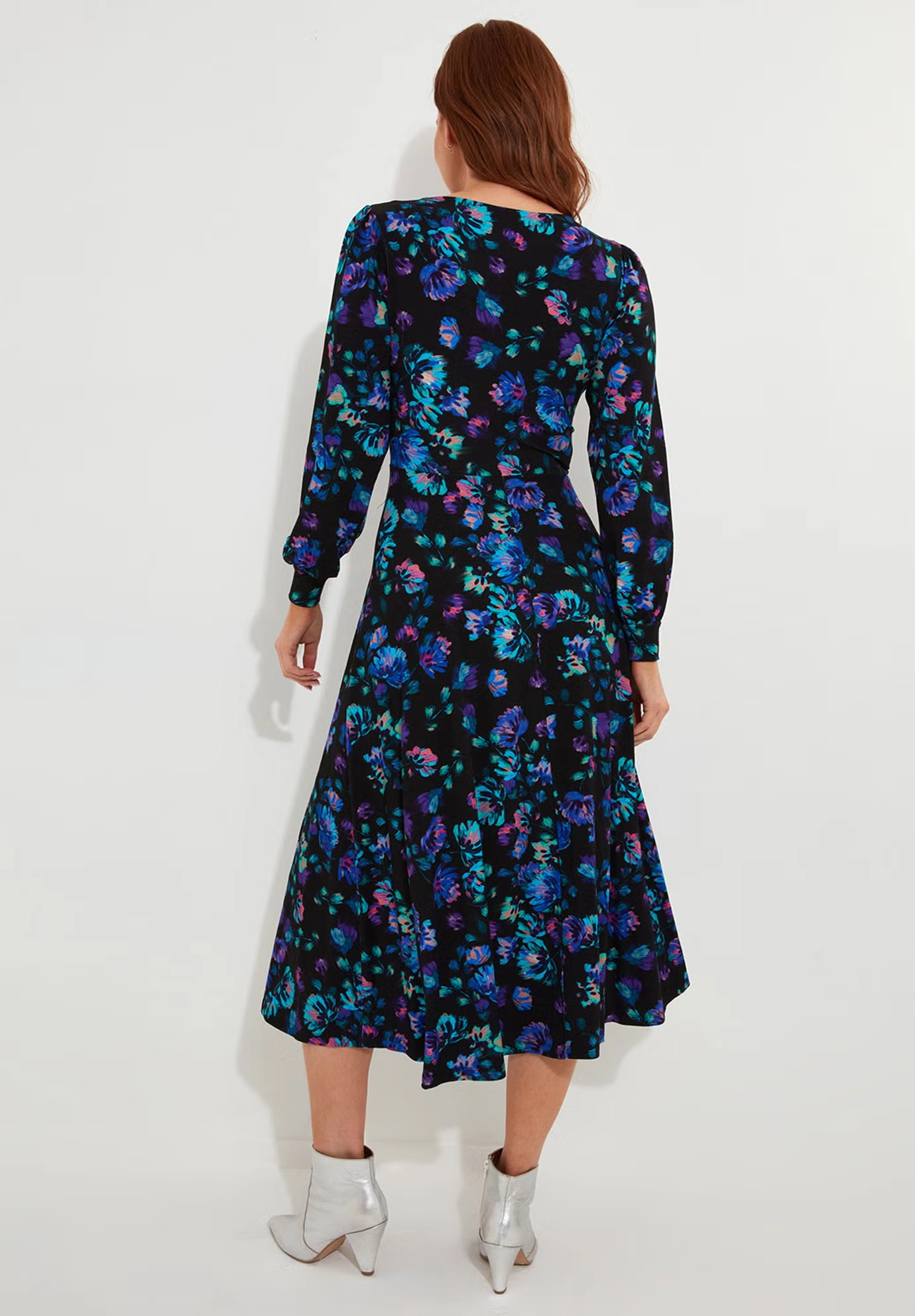 Stretch Knit A-line Midi Dress 3 Stretch Knit A-line Midi Dress