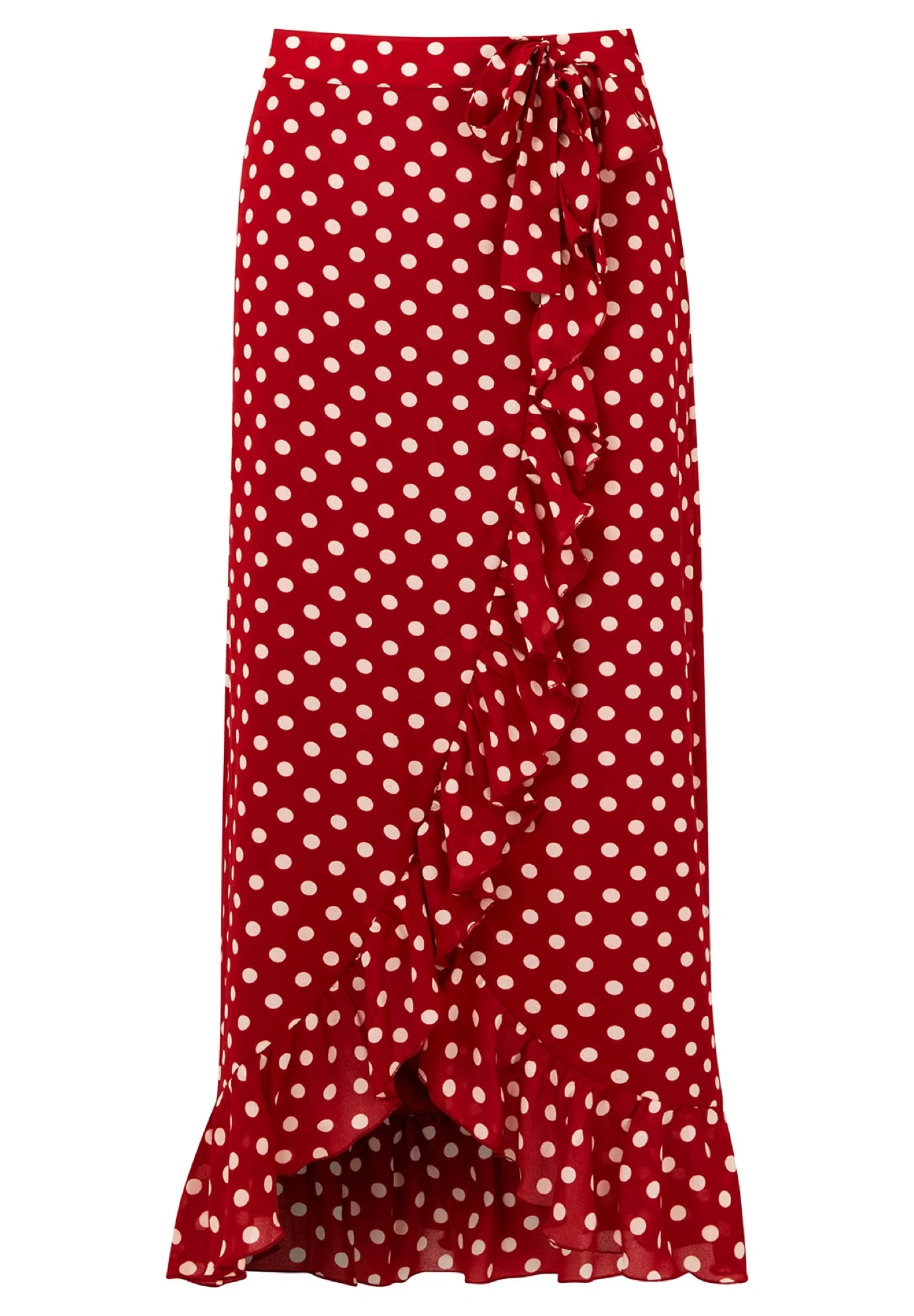 Ruffle Hem Wrap Skirt 3 Ruffle Hem Wrap Skirt