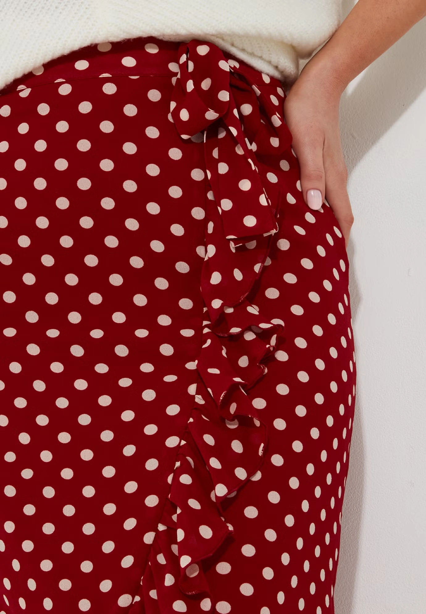 Ruffle Hem Wrap Skirt 4 Ruffle Hem Wrap Skirt