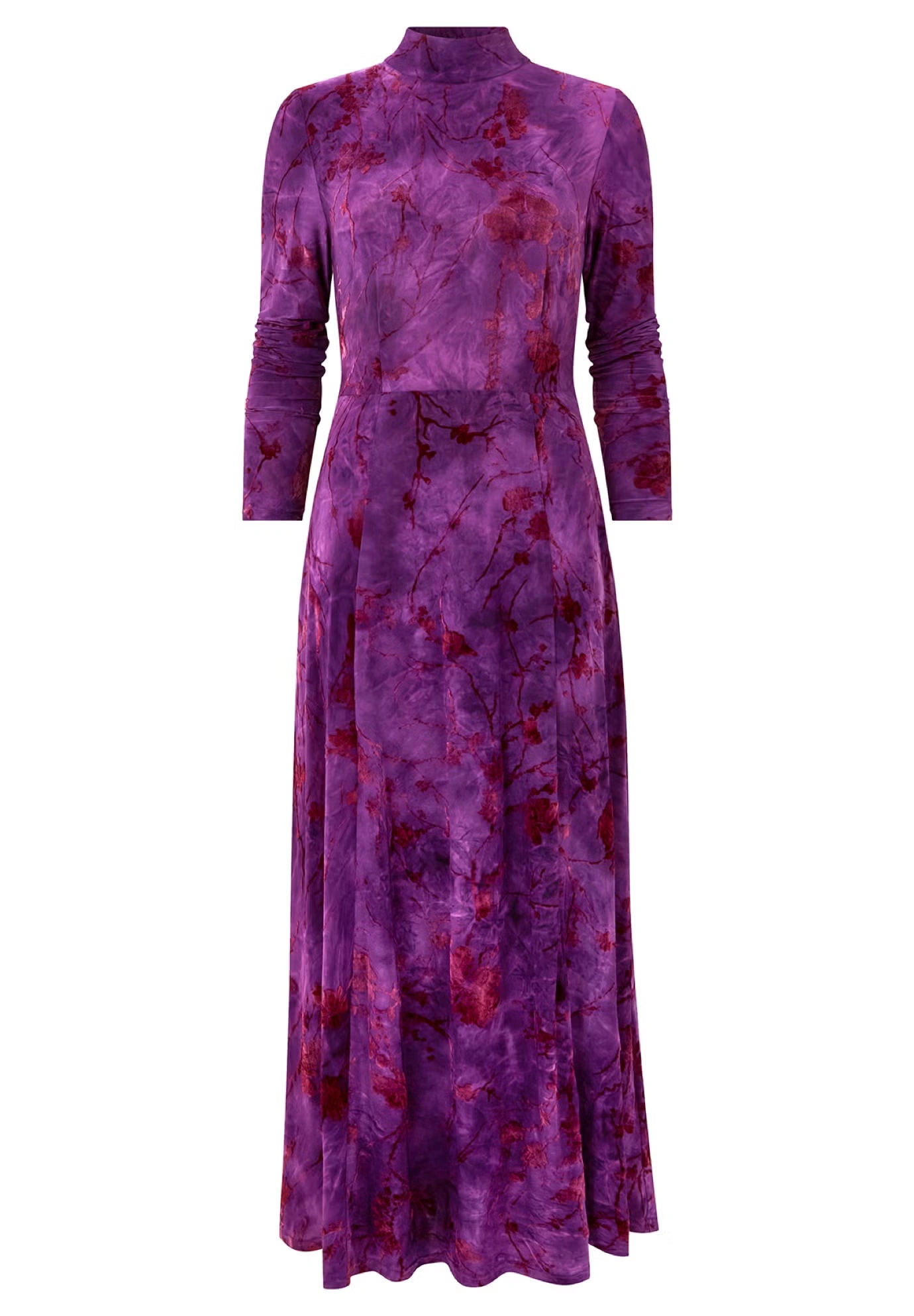 Mockneck Burnout Midi Dress 5 Mockneck Burnout Midi Dress