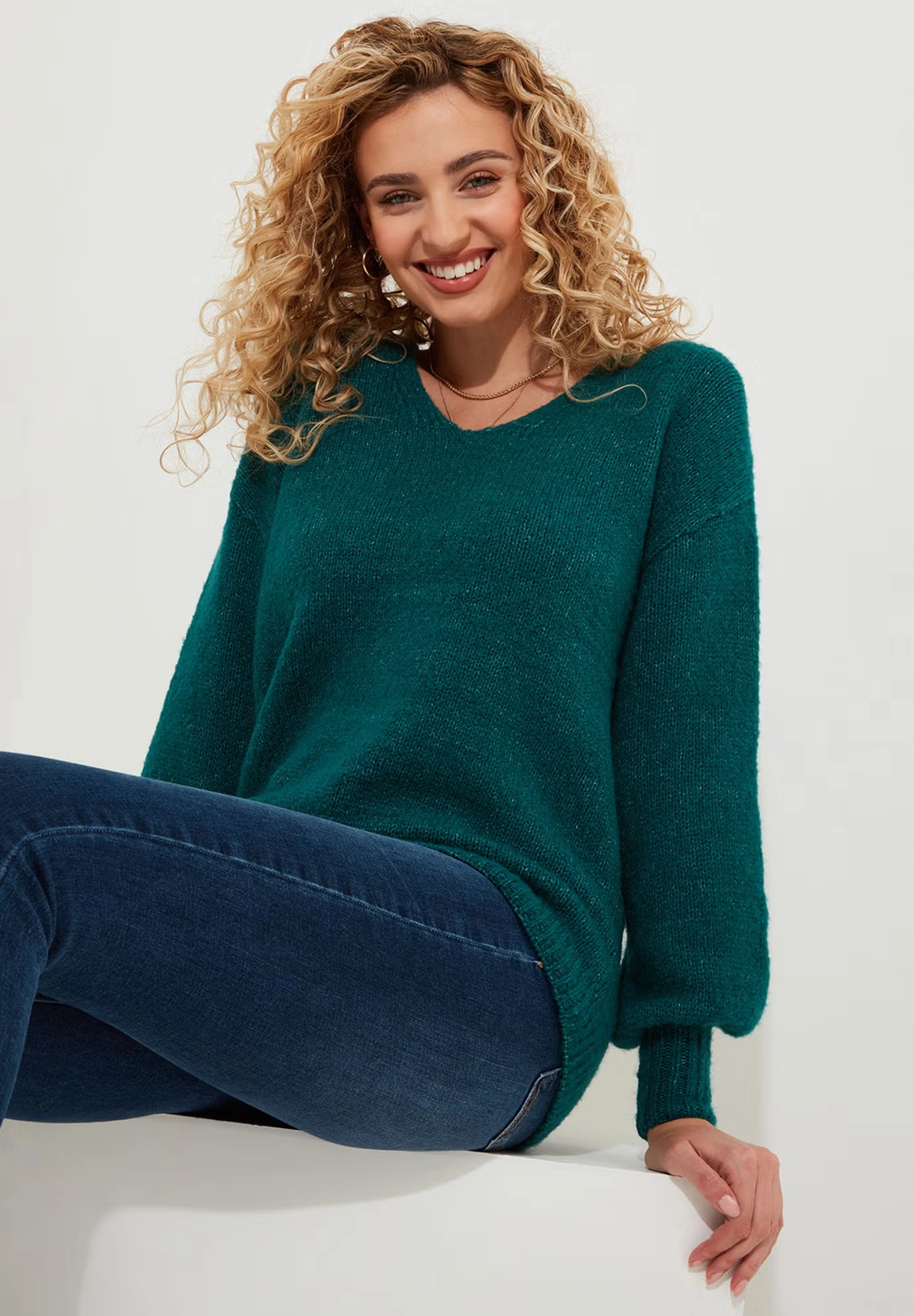 Cozy V-Neck Pullover Sweater 3 Cozy V-Neck Pullover Sweater