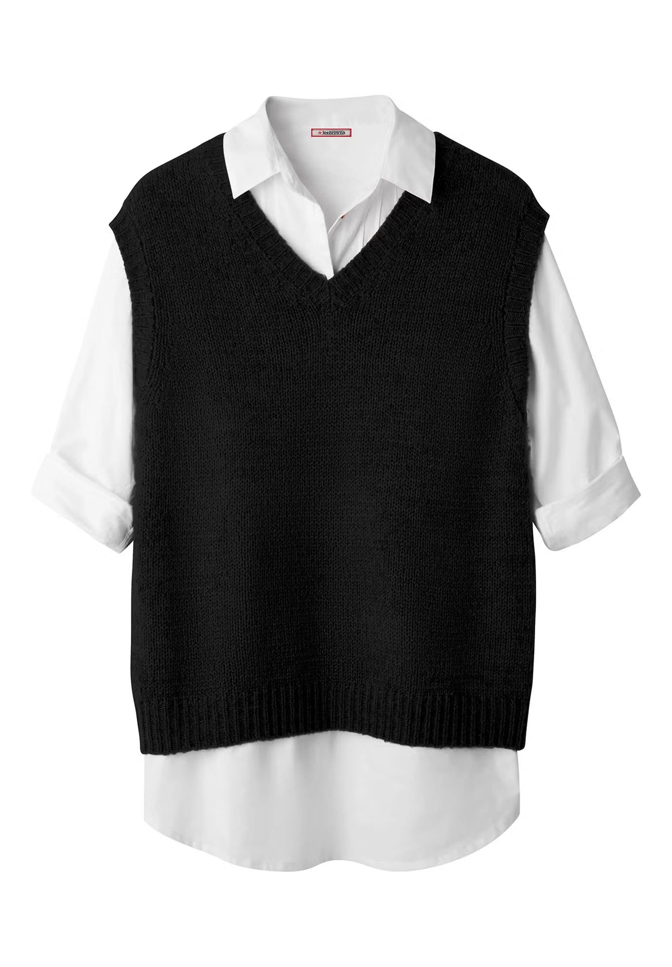 Rib V-Neck Sweater Vest