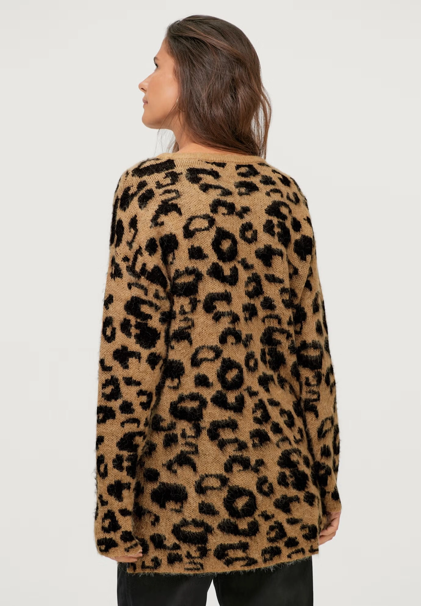 Animal Pattern Tunic Pullover