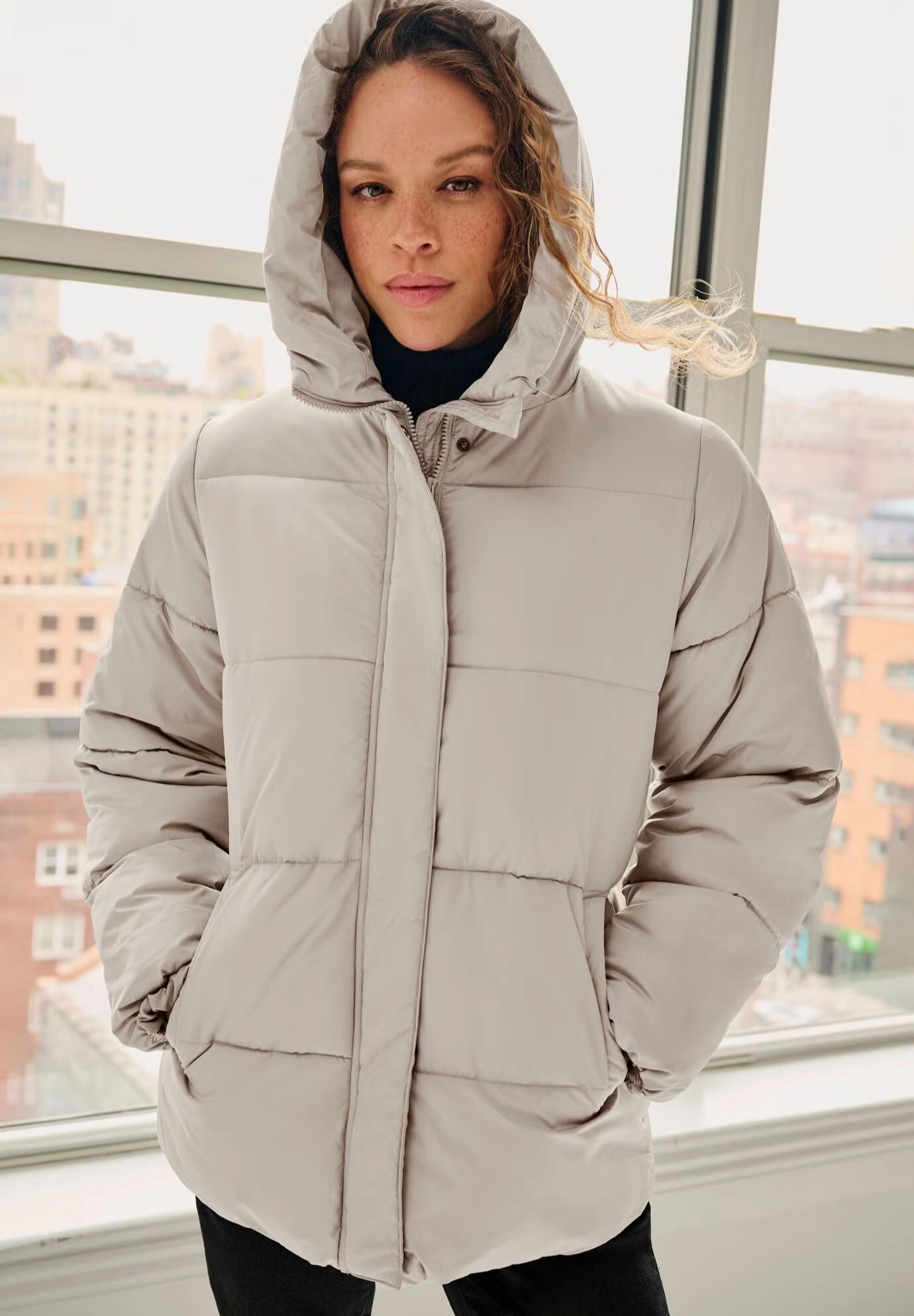 Hooded Drawstring Puffer 4 Hooded Drawstring Puffer