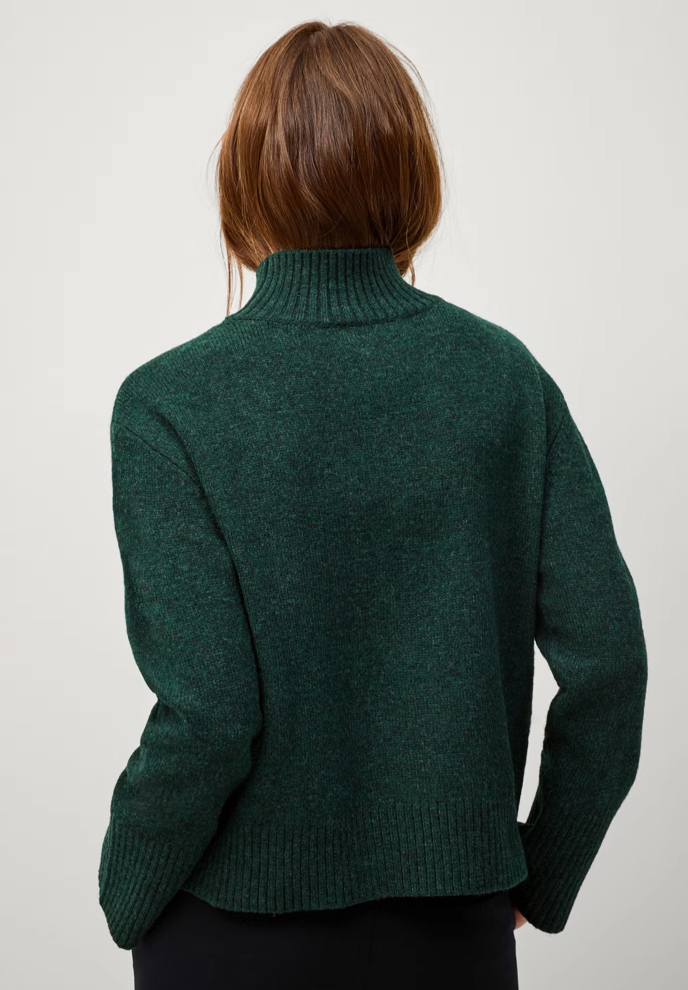 Boxy Mock Neck Pullover