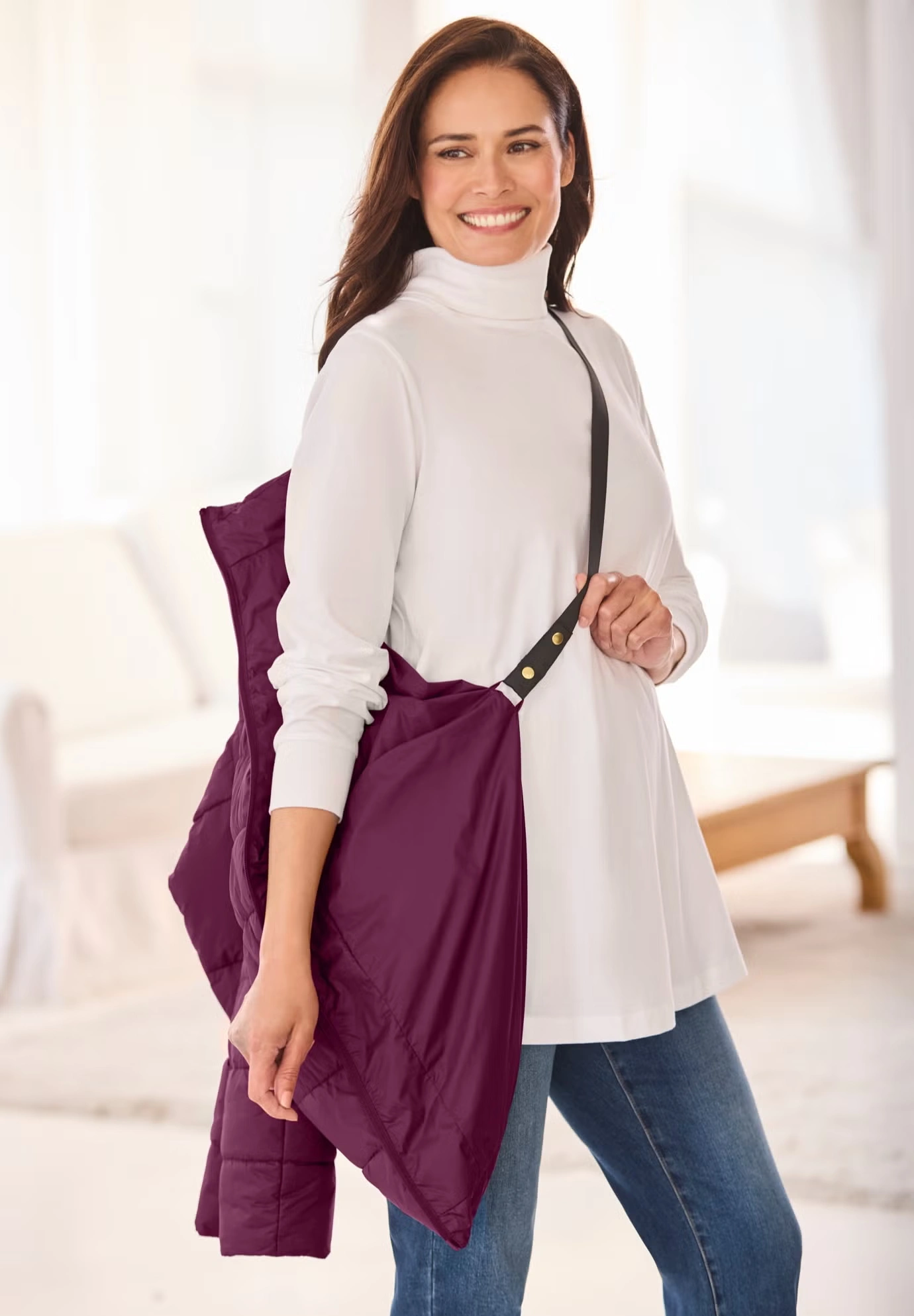 Hands-Free Puffer Coat