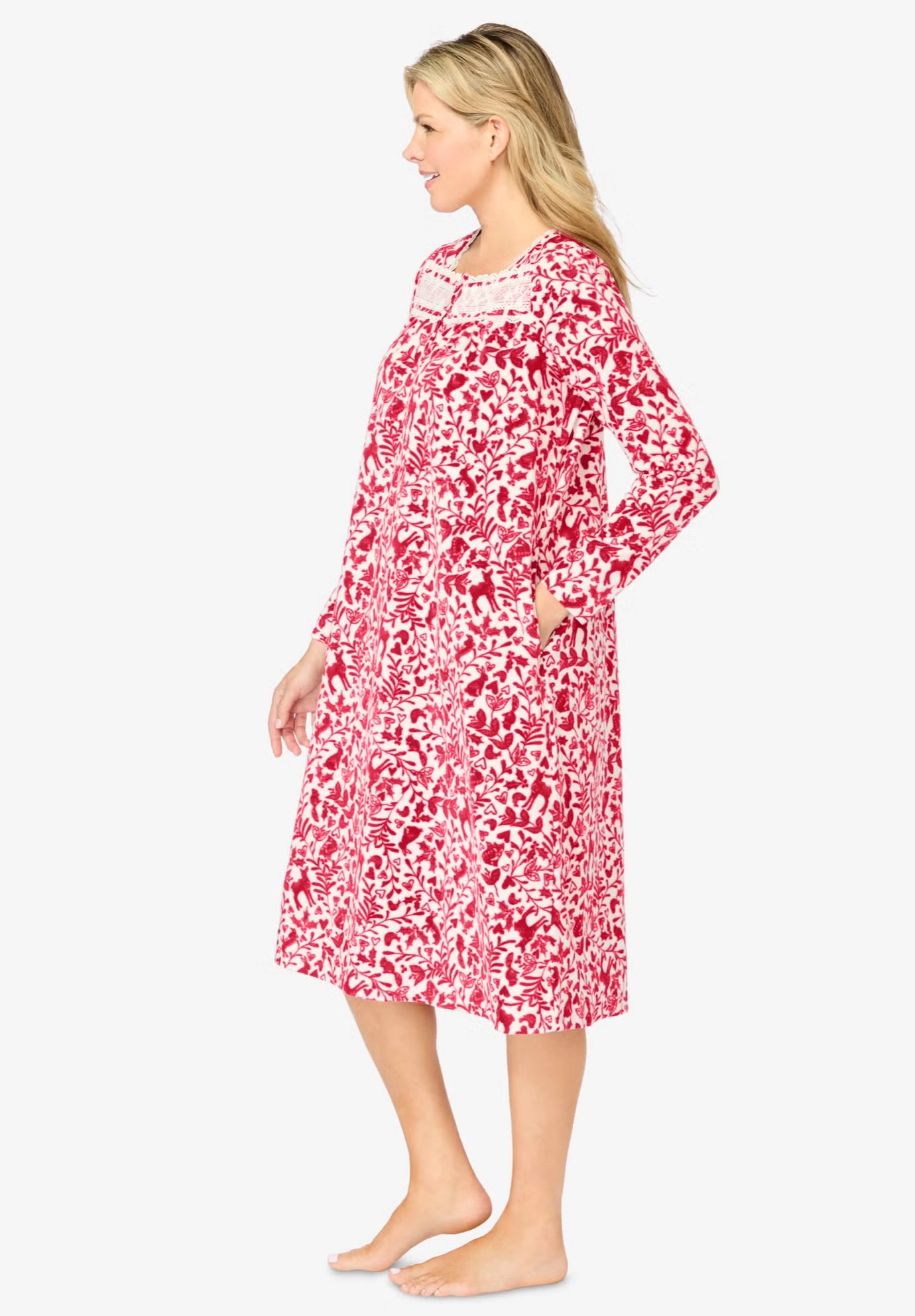 Only Necessities® Long-Sleeve Gown 3 Only Necessities® Long-Sleeve Gown