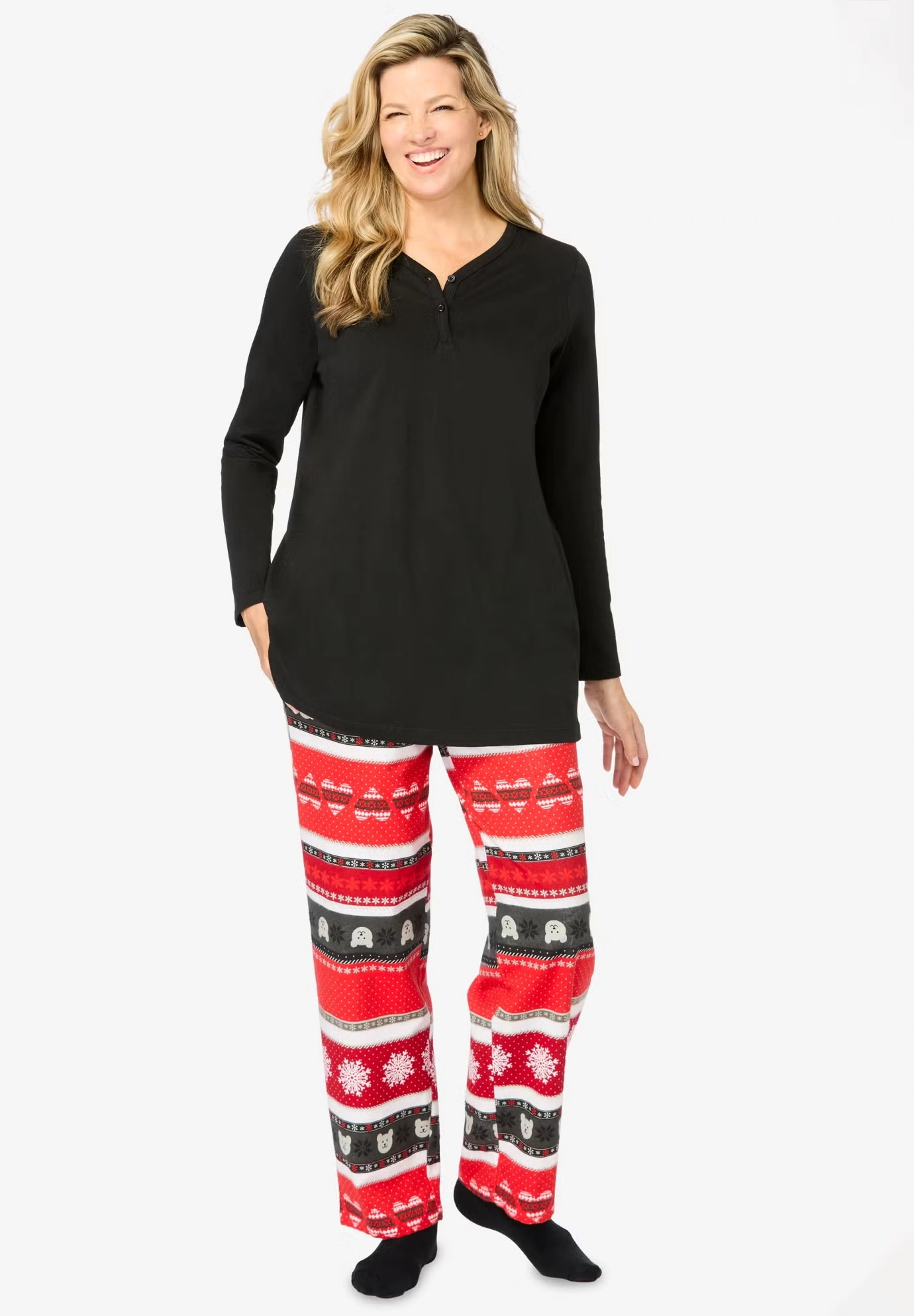 Dreams & Co.® 4-Piece Pajama Set 4 Dreams & Co.® 4-Piece Pajama Set