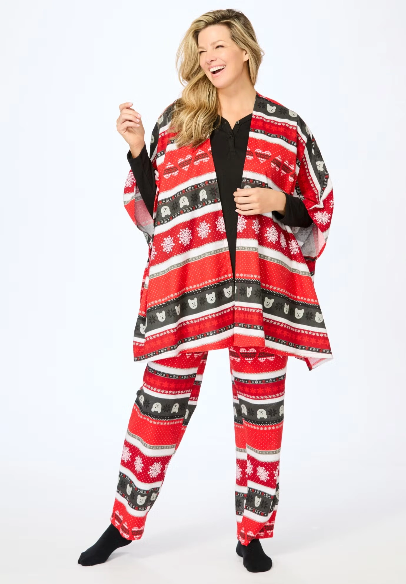 Dreams & Co.® 4-Piece Pajama Set 6 Dreams & Co.® 4-Piece Pajama Set
