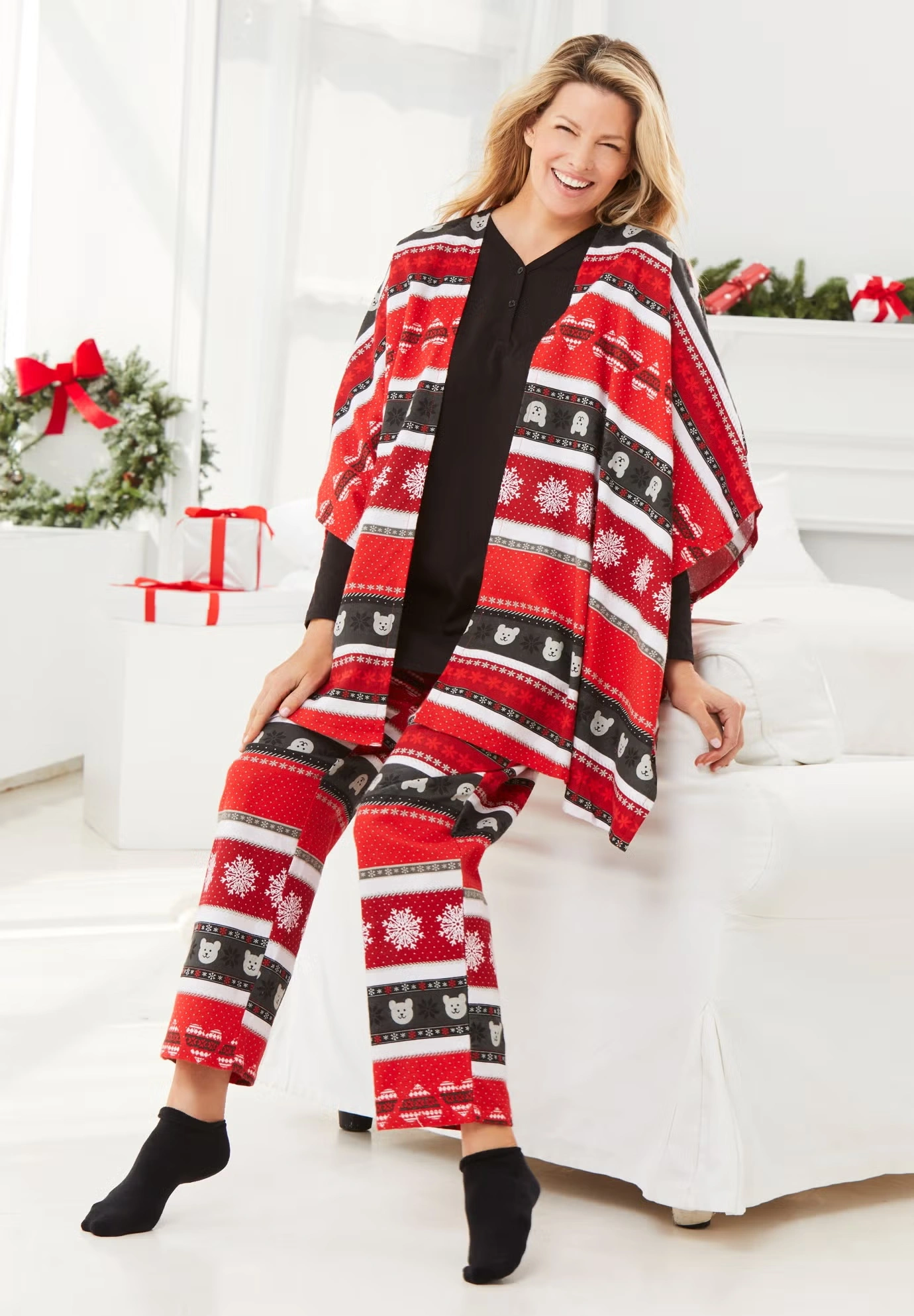 Dreams & Co.® 4-Piece Pajama Set 8 Dreams & Co.® 4-Piece Pajama Set